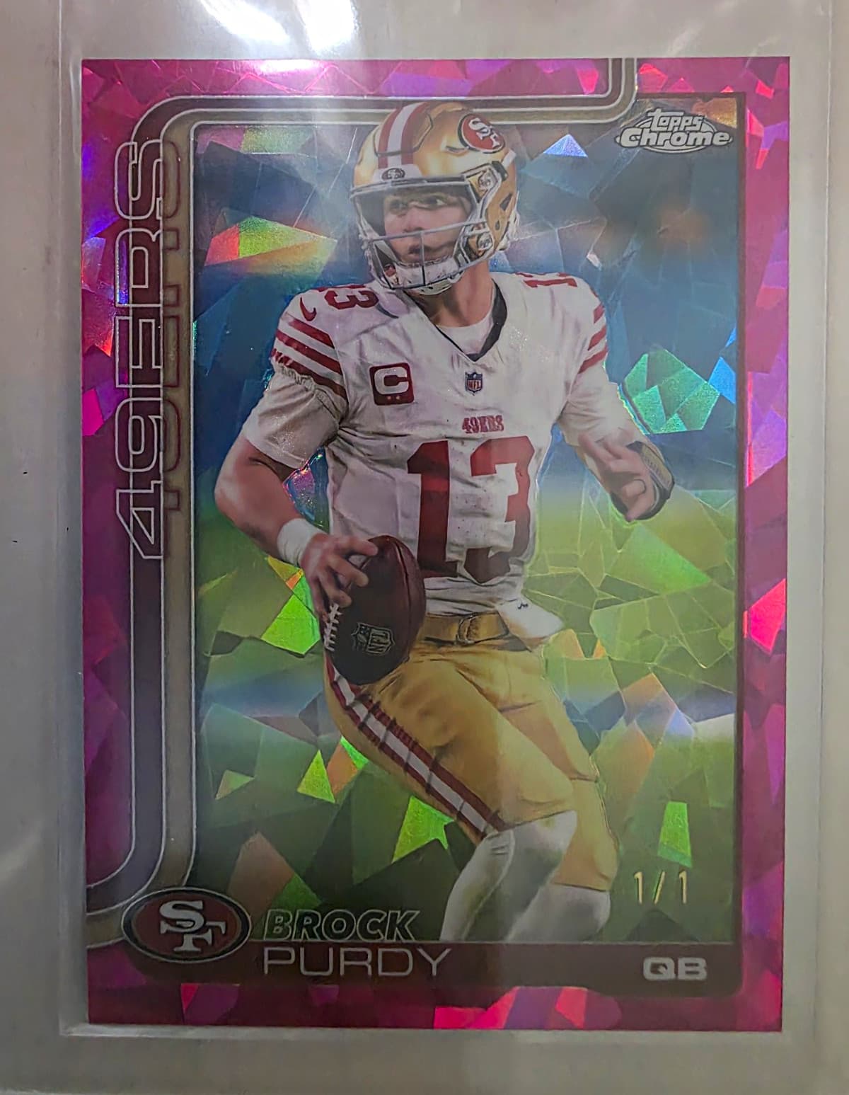 Topps 2025 Topps Chrome Brock Purdy #262 49ERS San Francisco 49ers 1/1