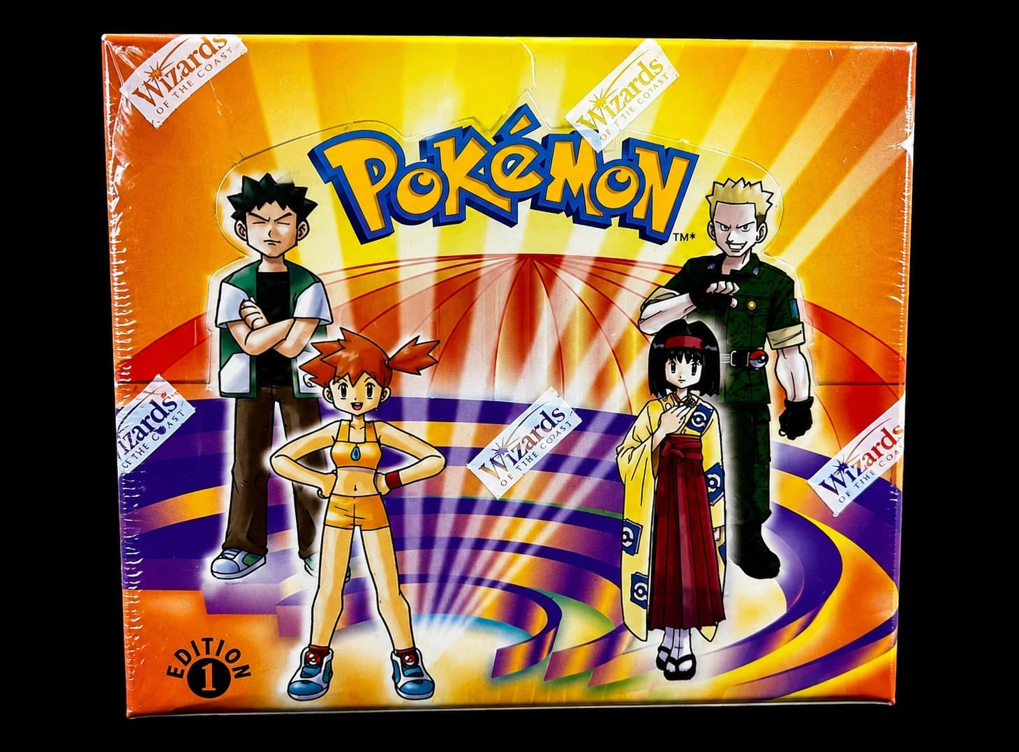 2000 Pokemon WOTC 1st Edition Gym Heroes Booster Box Factory Sealed 36 Packs