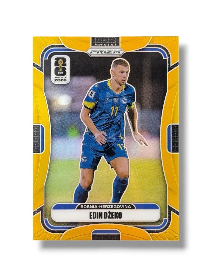 2026 Panini Prizm World Cup Edin Dzeko Gold Prizm /10 #469 Bosnia-Herzegovina