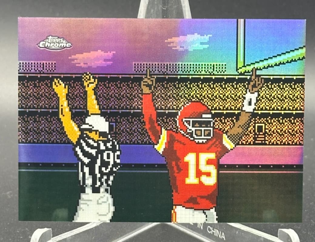 Patrick Mahomes II 2025 Topps Chrome Tecmo Super Bowl SSP #TECMO-21 Chiefs