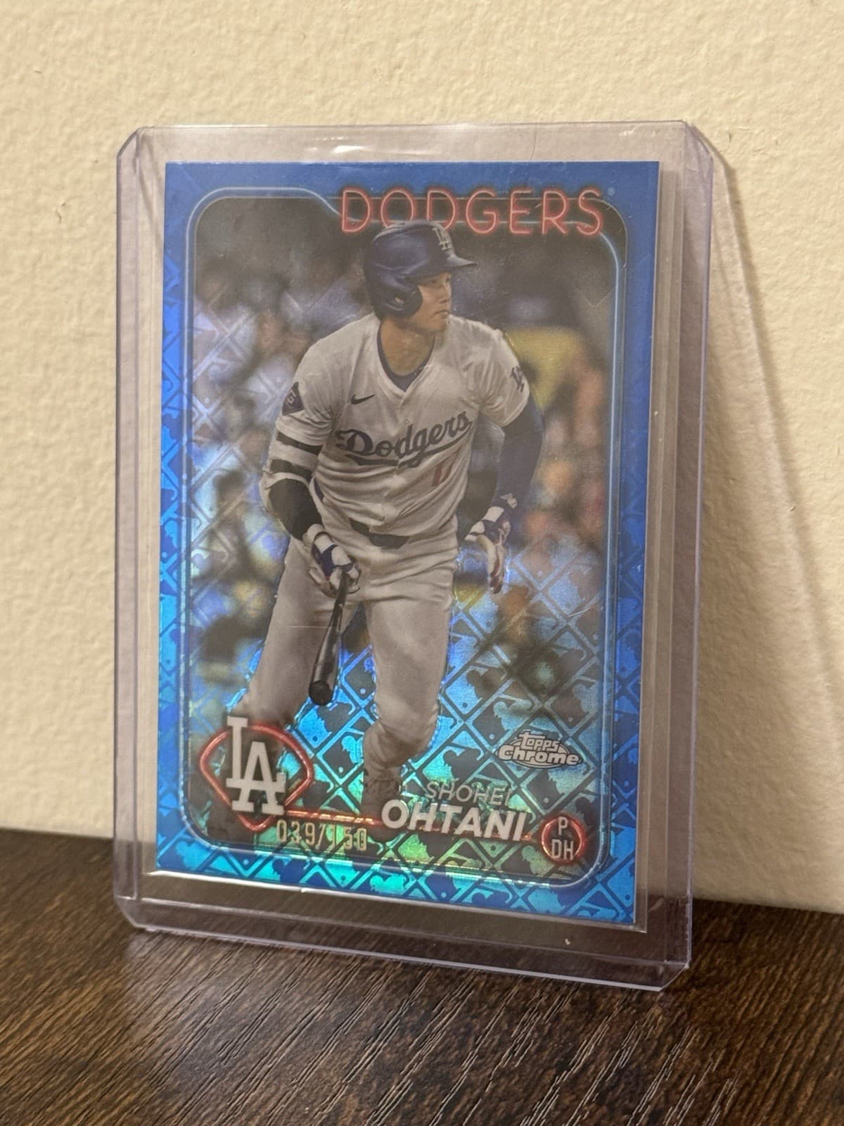 2024 Topps Chrome Logofractor Shohei Ohtani Blue MLB Refractor #39/150 Dodgers