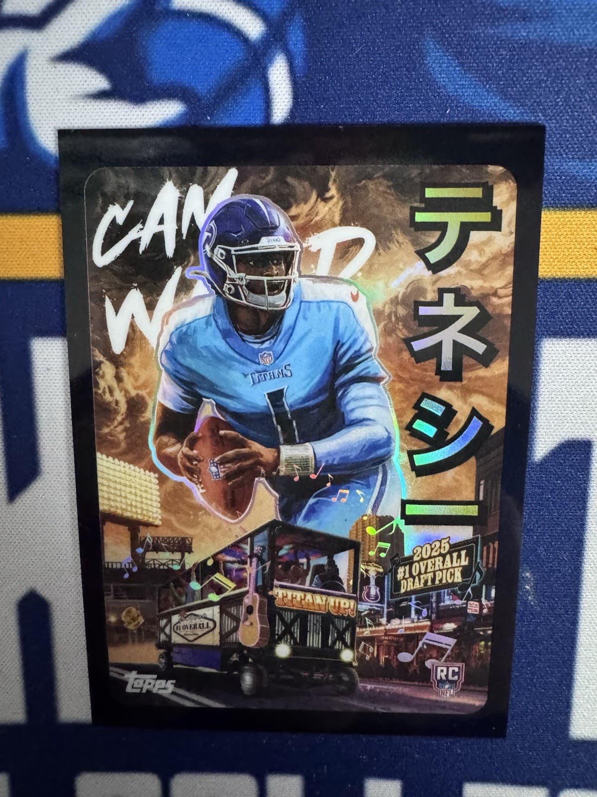 CAM WARD 2025 TOPPS CHROME KAIJU ROOKIE CASE HIT SSP #KAI-B TITANS Very Clean!