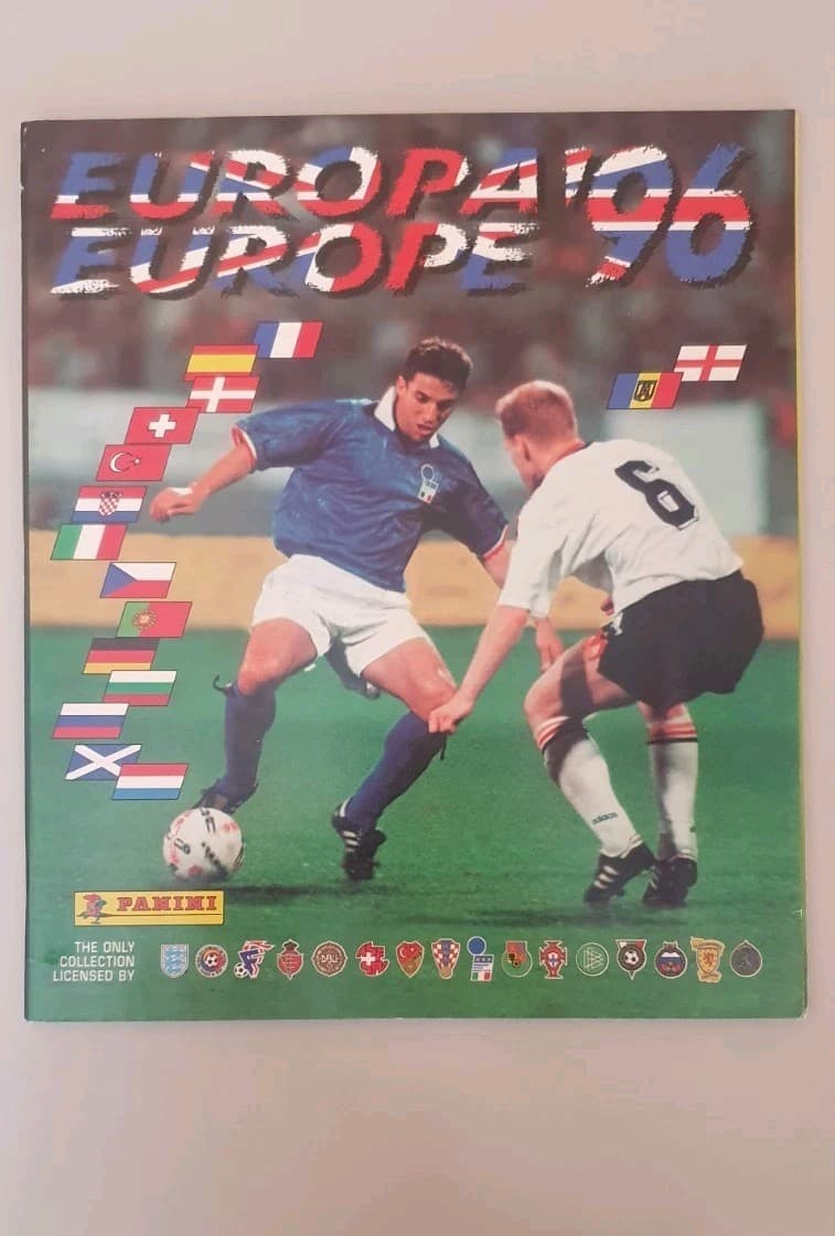 Panini Album With Complete Set Euro 1996 Figures New From Bag