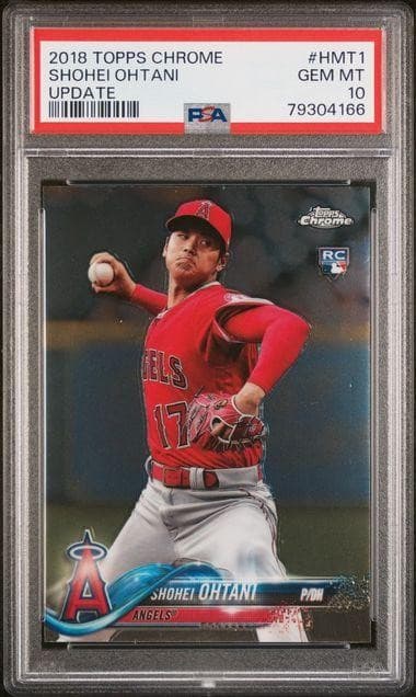 2018 Topps Chrome Update Shohei Ohtani Rookie #HMT1 PSA 10