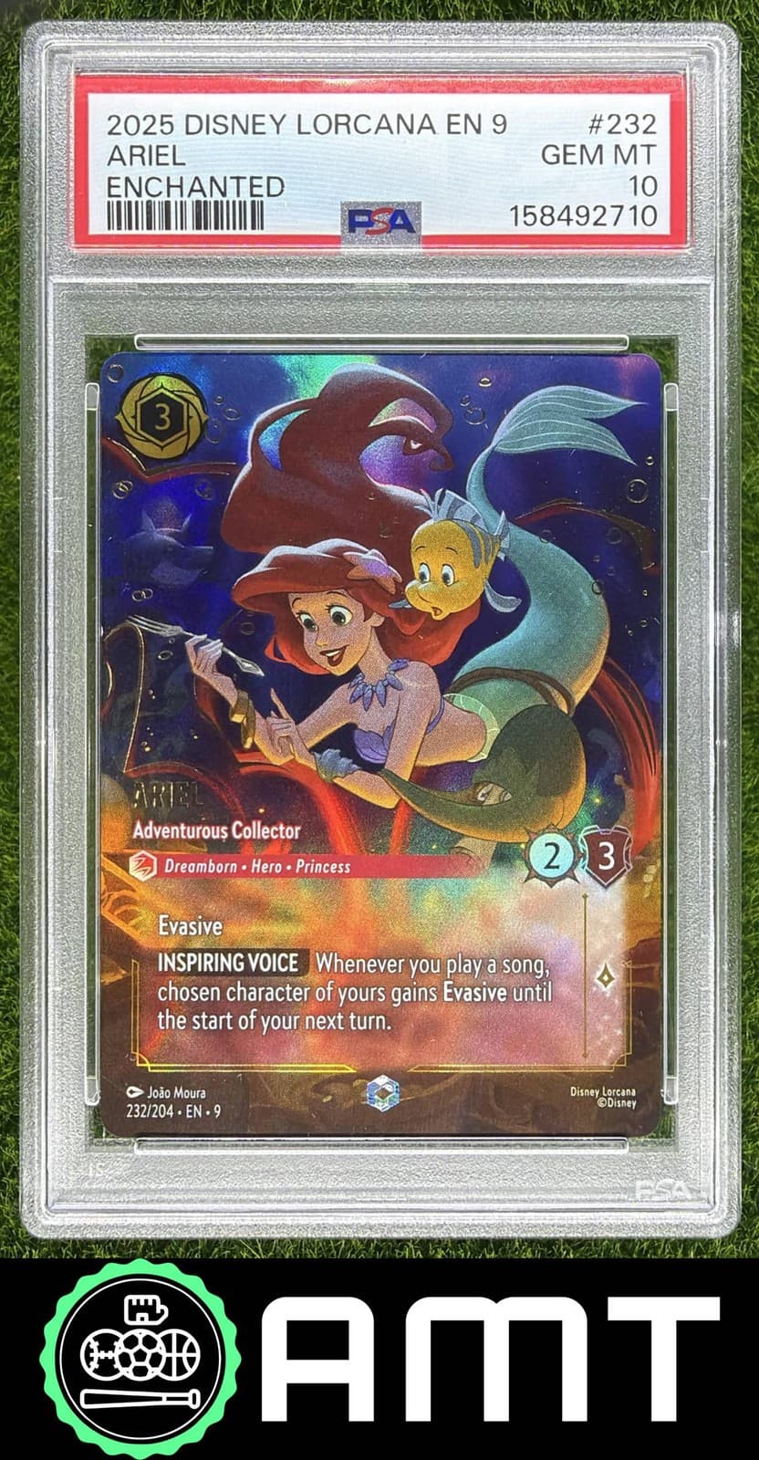 Ariel Adventurous PSA 10 2025 Disney Lorcana TCG Enchanted #232/204 2710