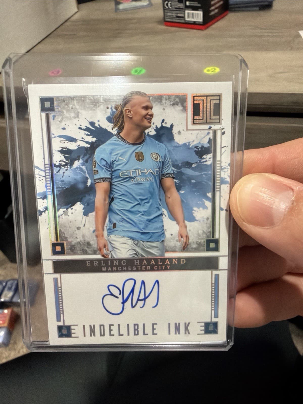 2024-25 Panini Impeccable FIFA Erling Haaland Indelible Ink On Card Auto /49