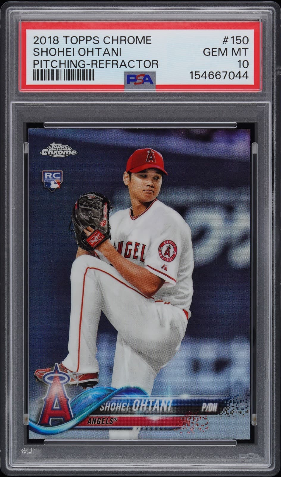 2018 Topps Chrome Shohei Ohtani #150 Refractor Rookie Card PSA 10 GEM MINT