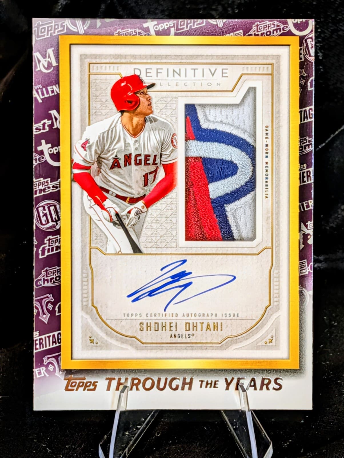 2021 Topps SHOHEI OHTANI Topps Through the Years Definitive Patch Auto RP