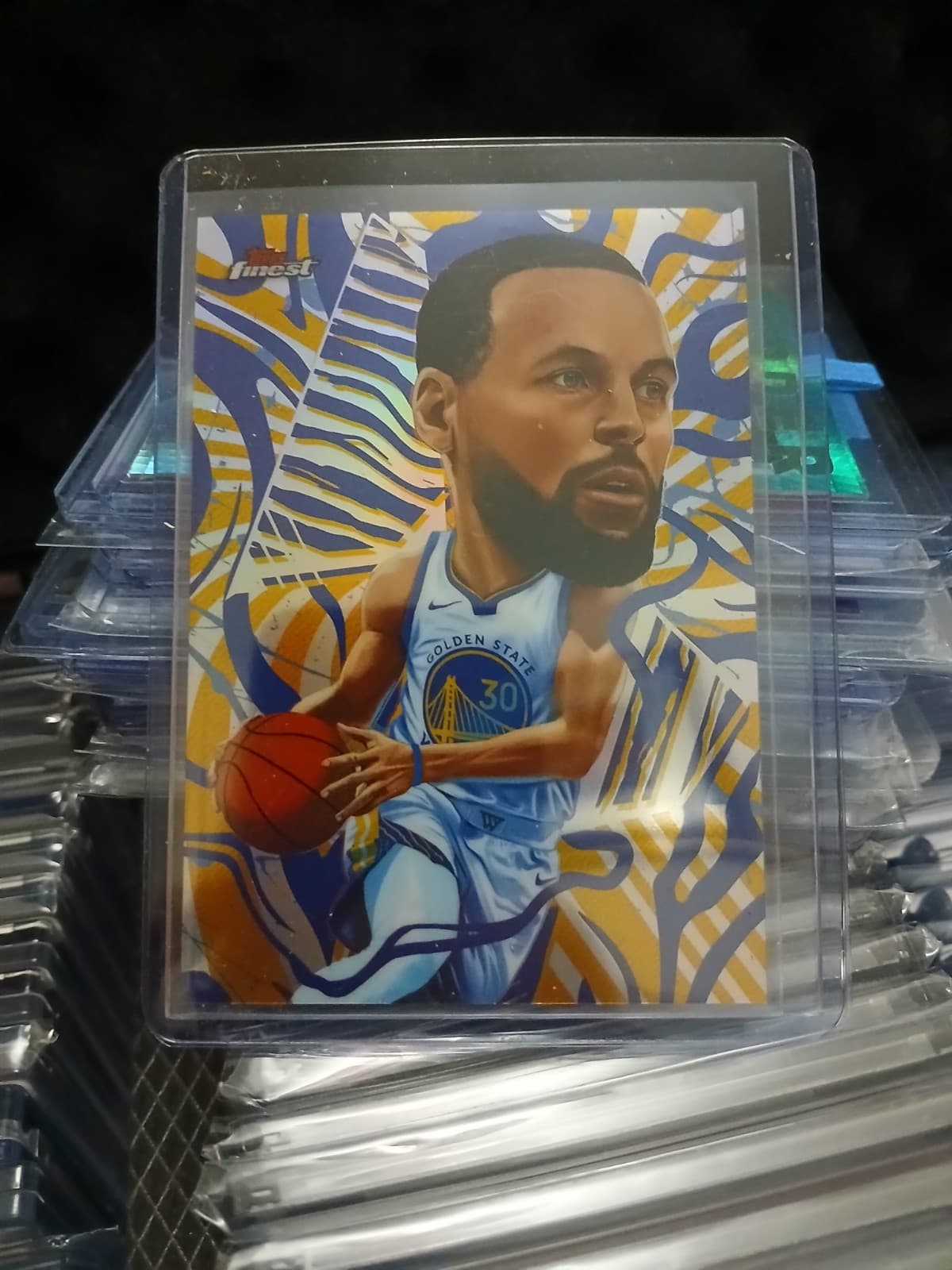 Topps Finest Headliners Stephen Curry Golden State Warriors Basketball Insert