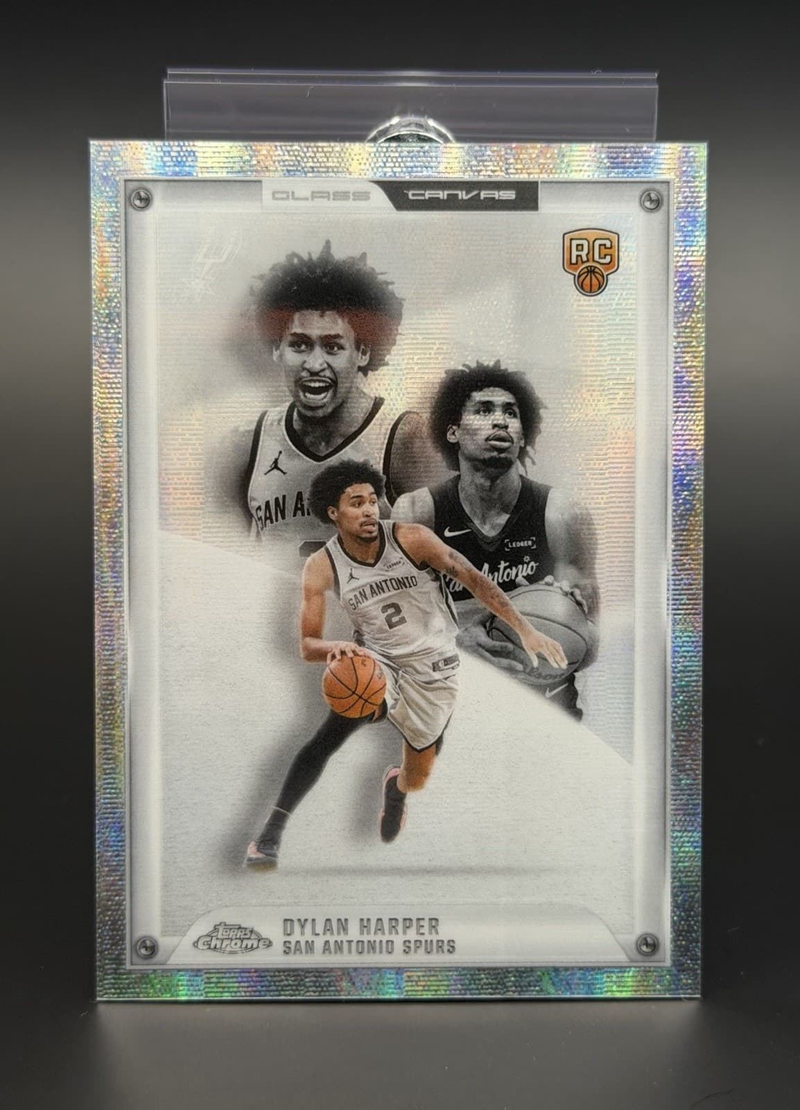 2025-26 Topps Chrome Update Basketball Dylan Harper Glass Canvas SSP RC Case Hit