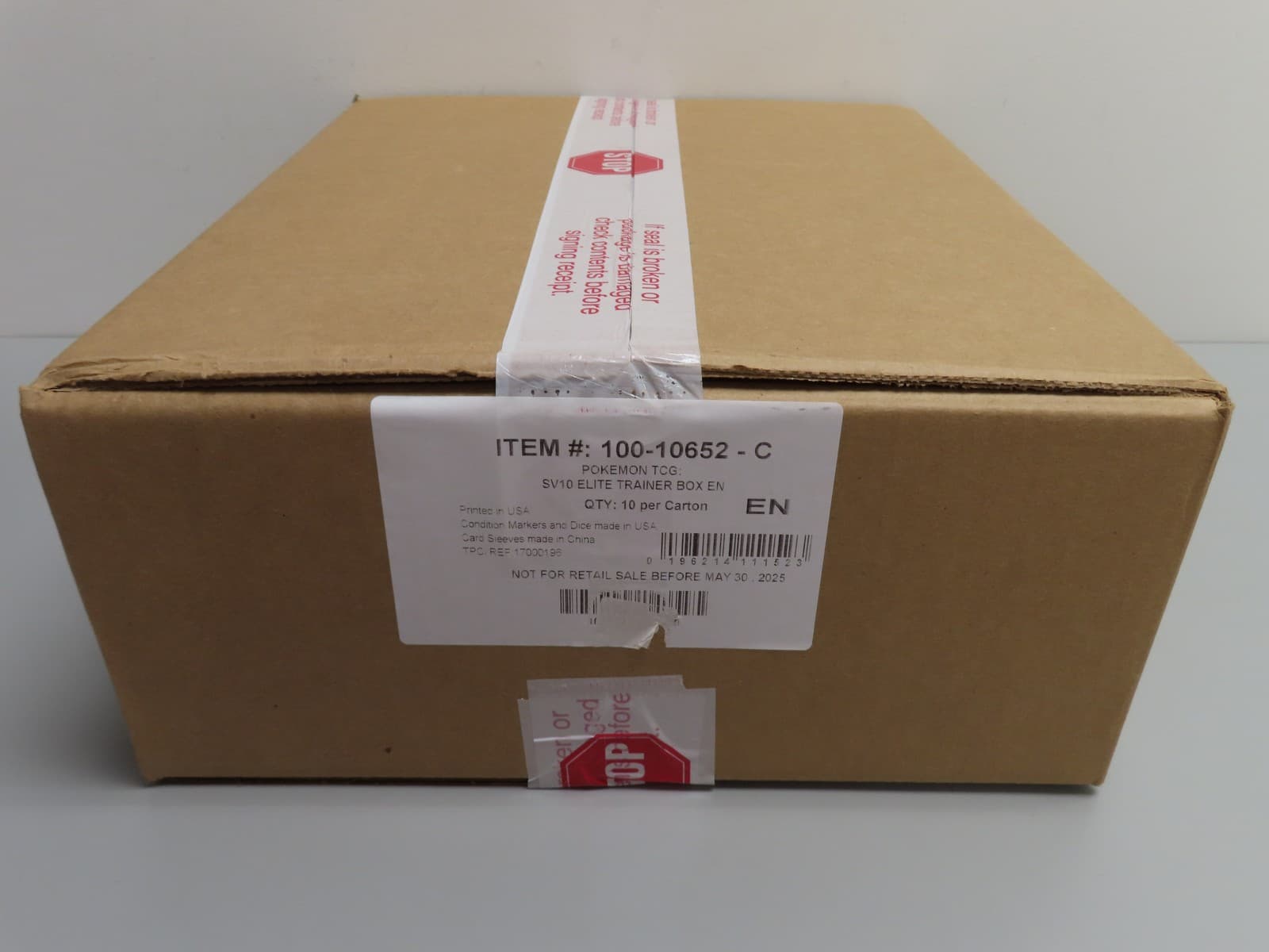 2025 Pokemon Scarlet & Violet Destined Rivals Sealed ETB Elite Trainer Box Case