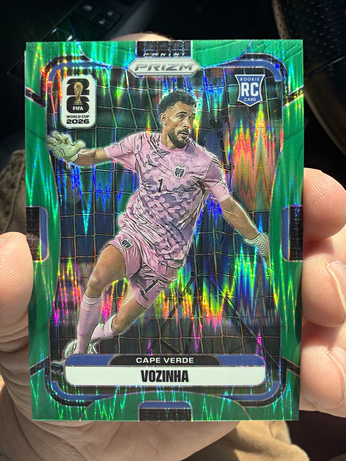 2026 Prizm FIFA World Cup Soccer -- Vozinha Rookie Card - GREEN 2/5 LOW PRINT