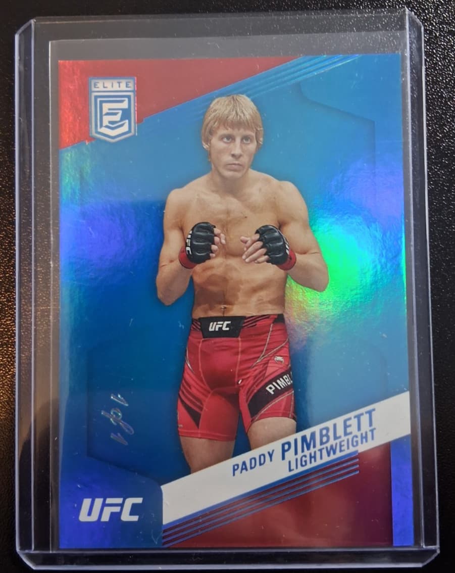 2023 Panini UFC Elite Paddy Pimblett Platinum 1/1 #247 SSP