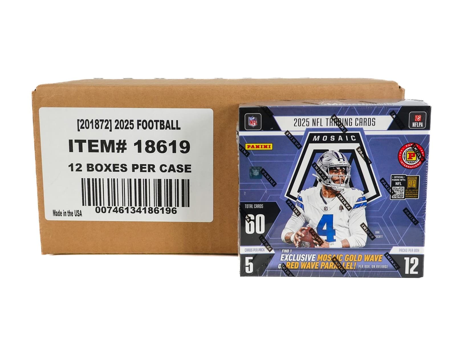 2025 PANINI MOSAIC FOOTBALL INTERNATIONAL HOBBY 12-BOX CASE