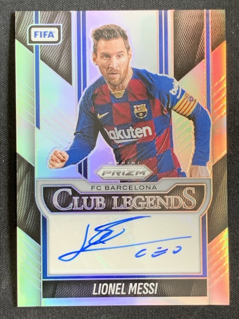 Lionel Messi 2025-26 Panini Prizm FIFA Club Legends Silver Auto /199 #CL-LM