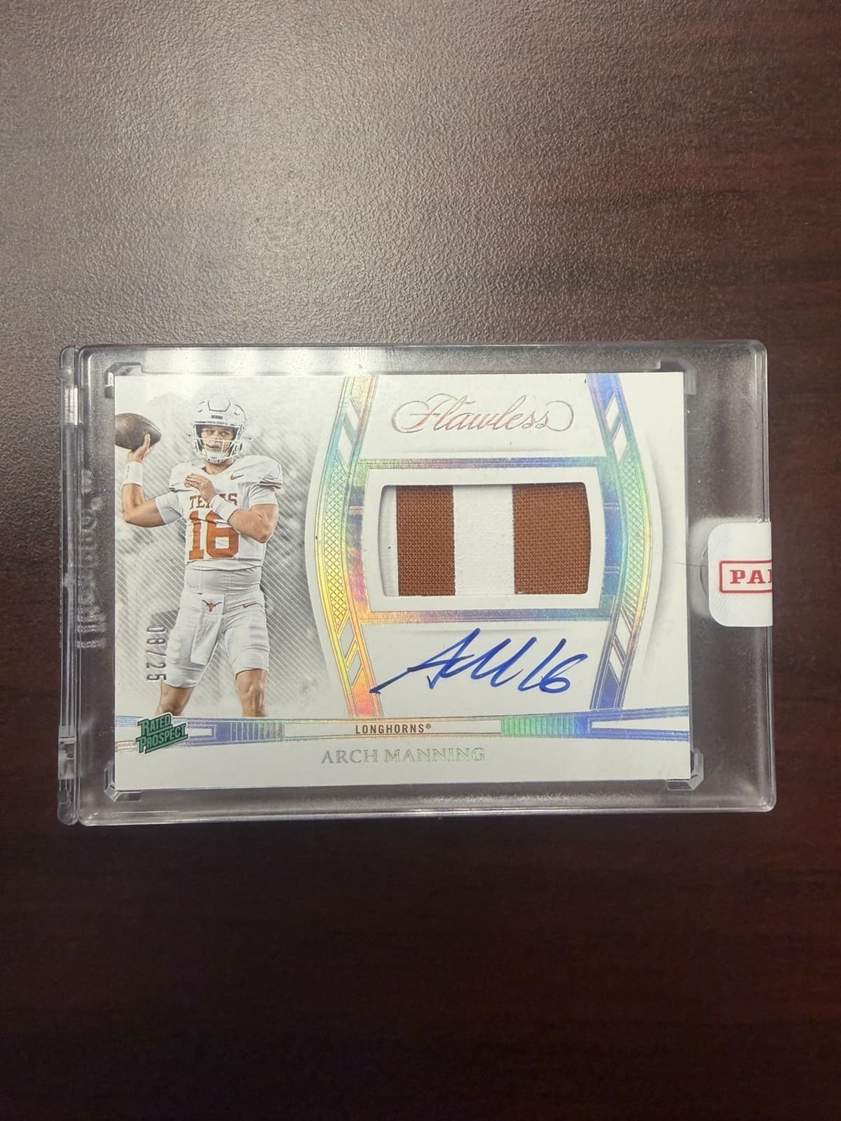 2025 Panini National Treasures Collegiate - Flawless Patch Autograph 8/25