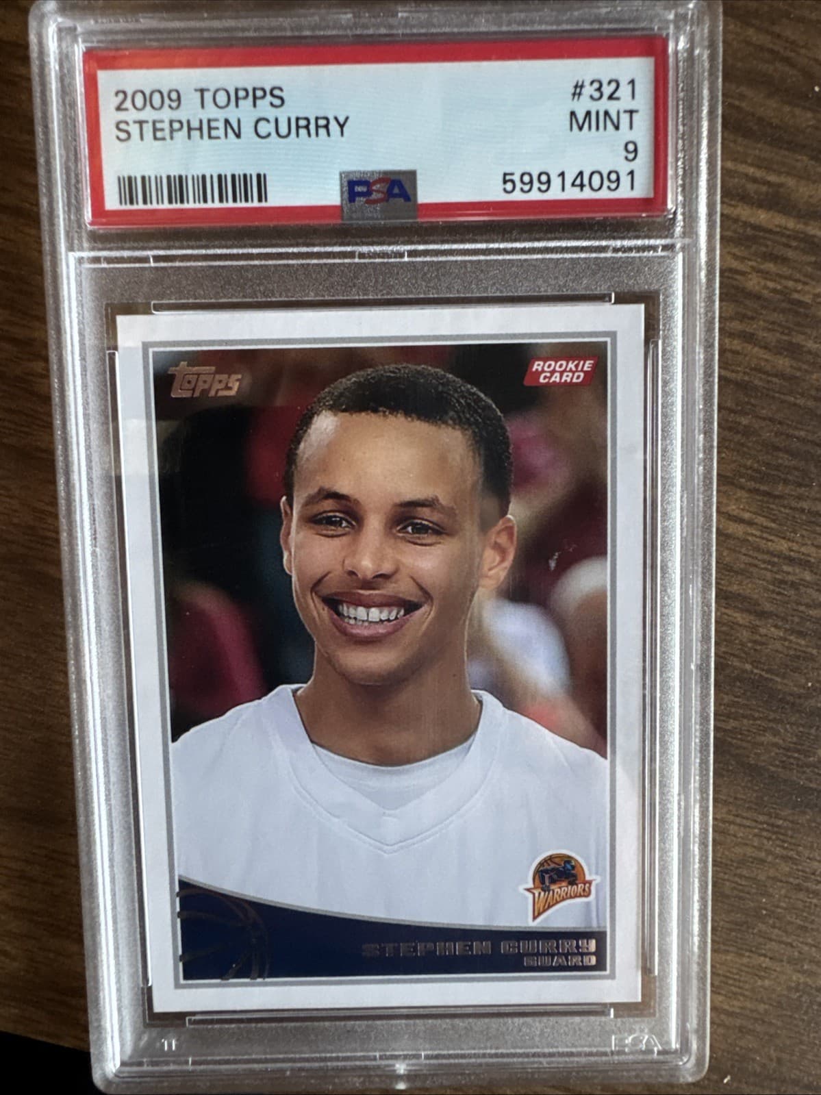 2009-10 Topps - Stephen Curry #321 (RC) Rookie PSA 9