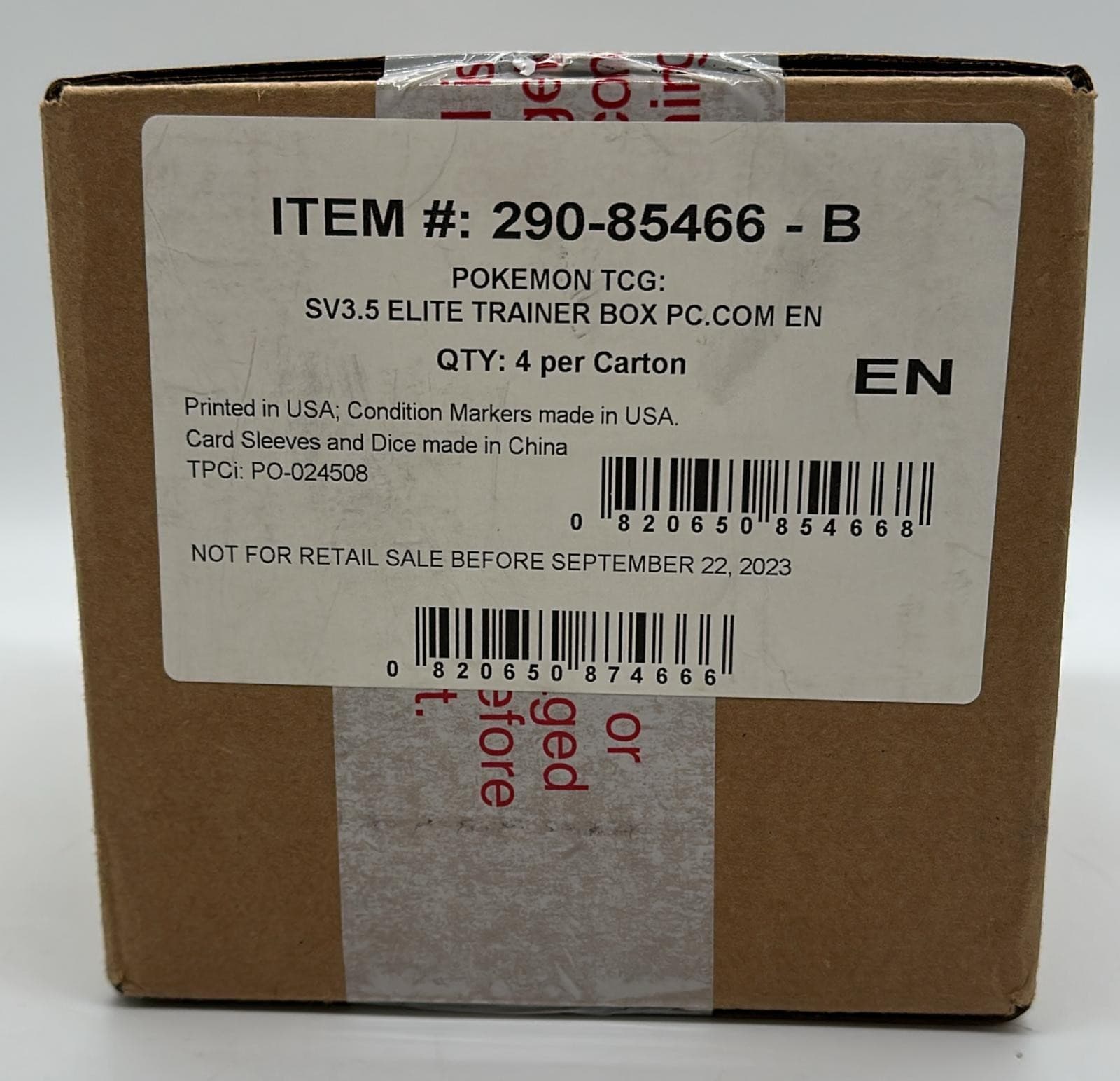 POKEMON CENTER 151 MEW EN PC Elite Trainer Box SEALED PC ETB SV3.5