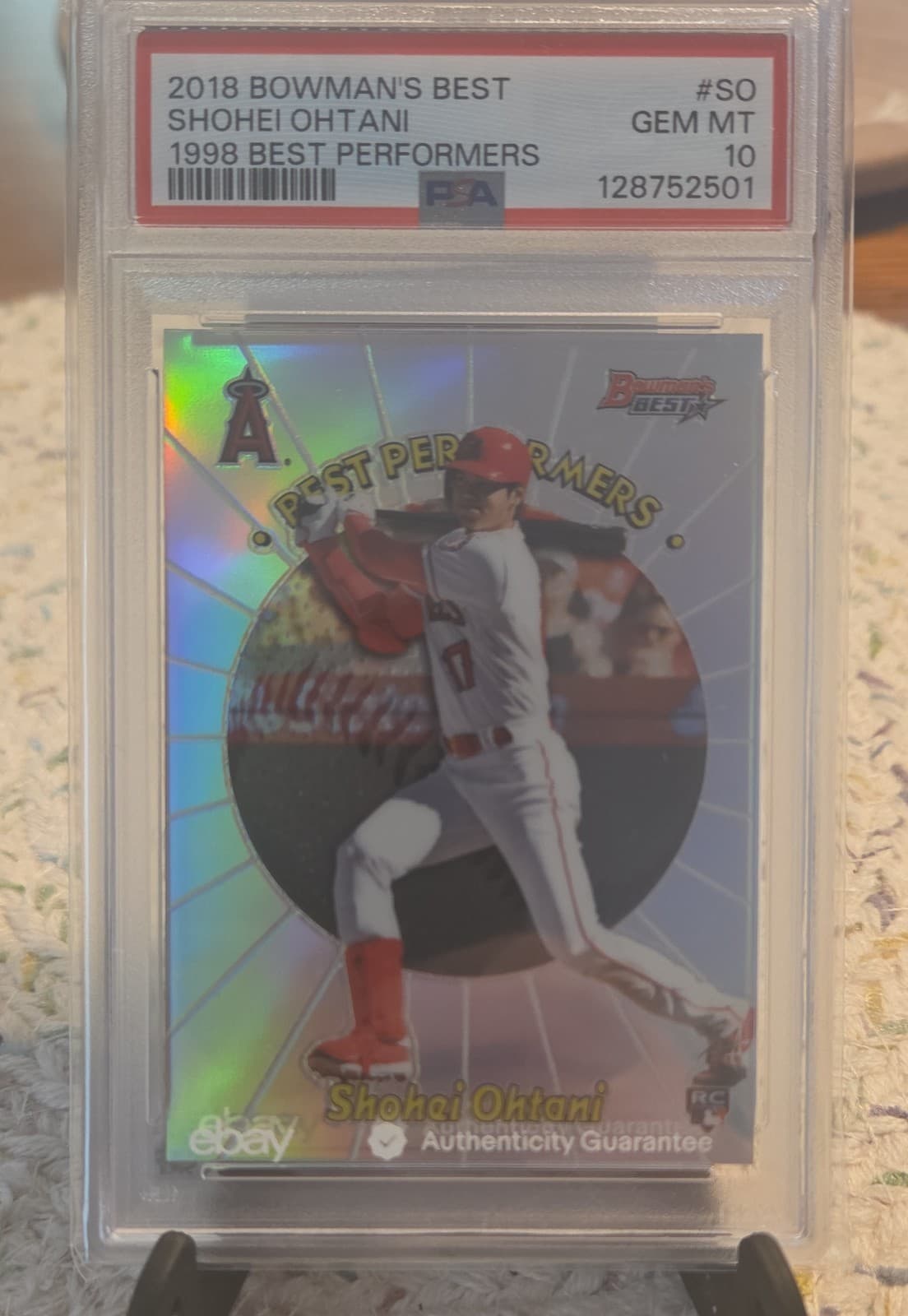 2018 Bowman's Best - 1998 Best Performers Shohei Ohtani #98BP-SO (RC)