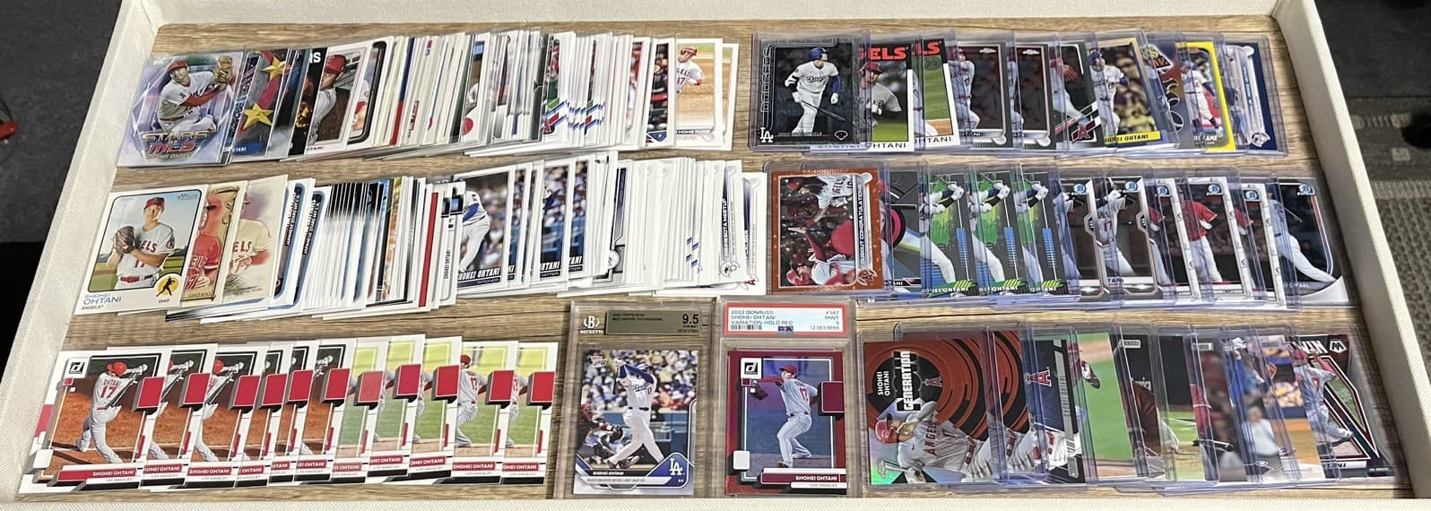 HUGE Shohei Ohtani 220 Card Lot Slabs Inserts Chrome #ED 102 ARE DIFFERENT