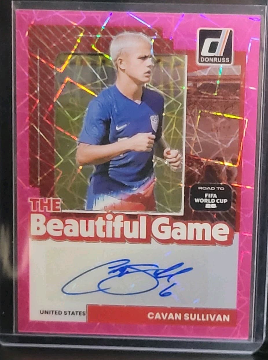 2025-26 Donruss Soccer Road To World Cup Cavan Sullivan The Beautiful Game Auto