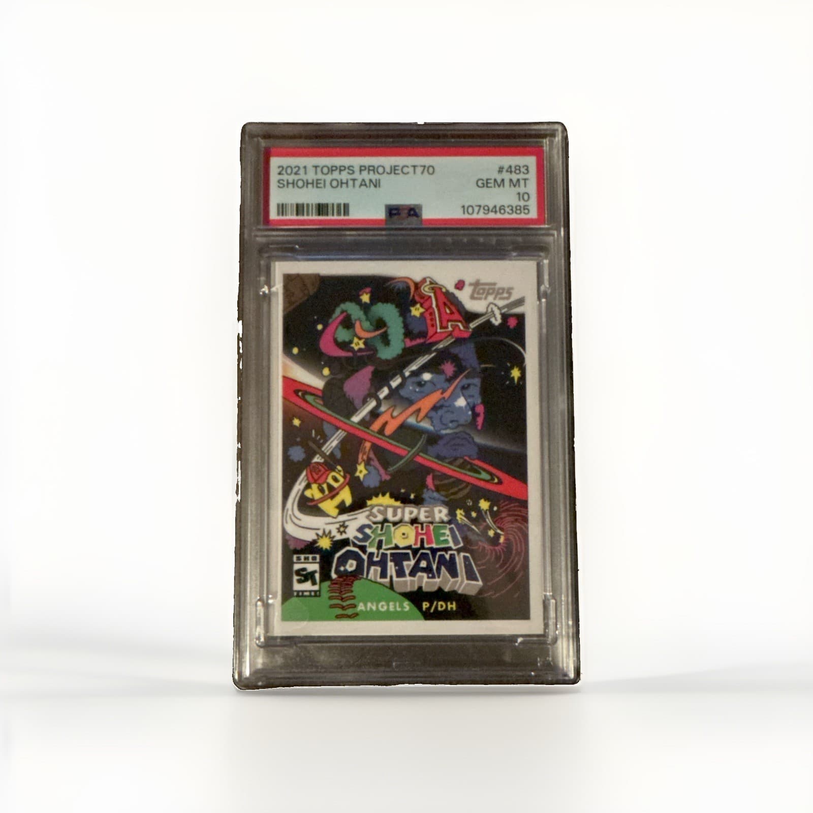 Topps 2021 Project70 Shohei Ohtani #483 1957 Topps Baseball PSA 10 Angels
