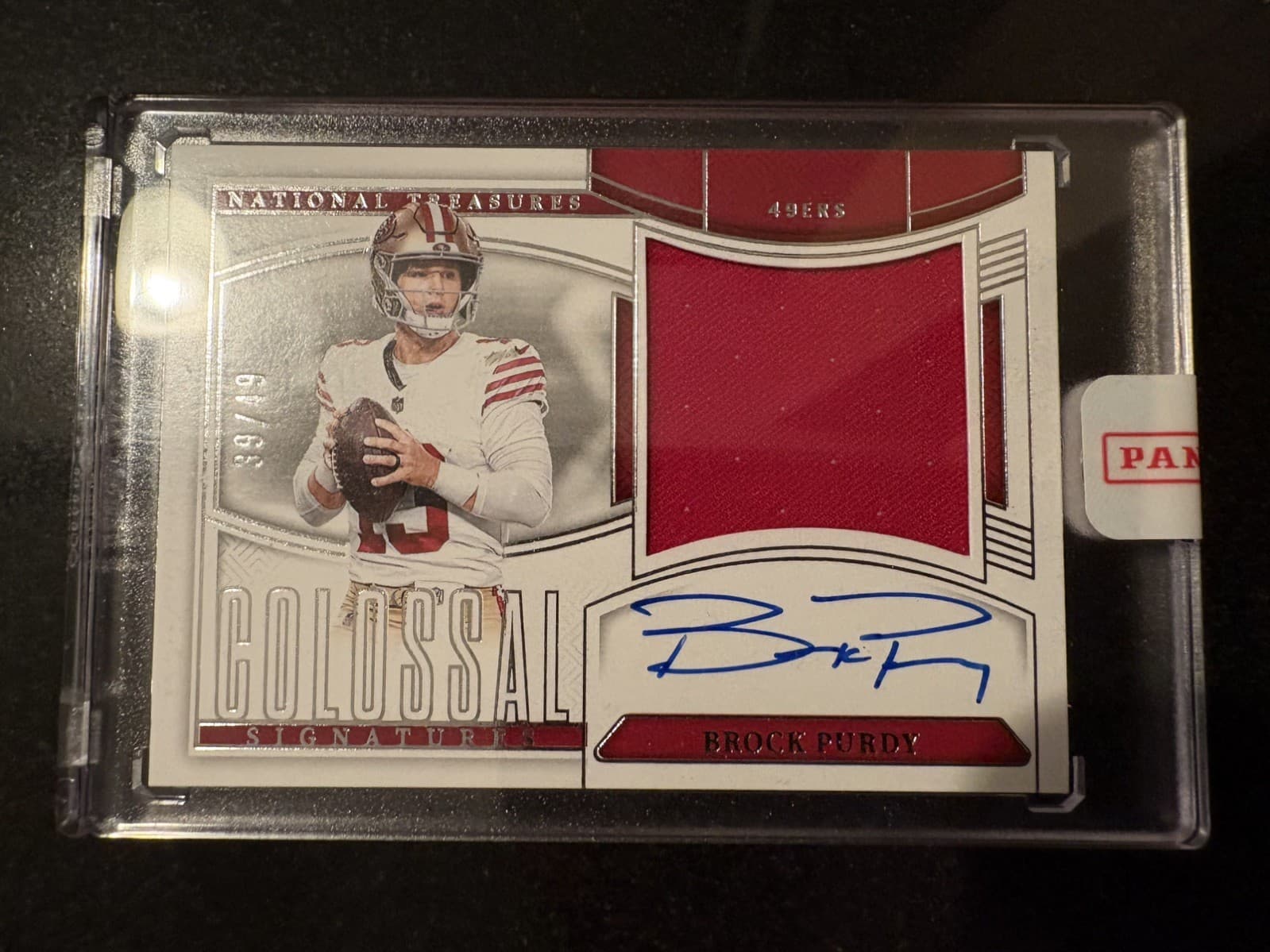2024 Panini National Treasures Brock Purdy Colossal Jersey Auto #/49 49ers