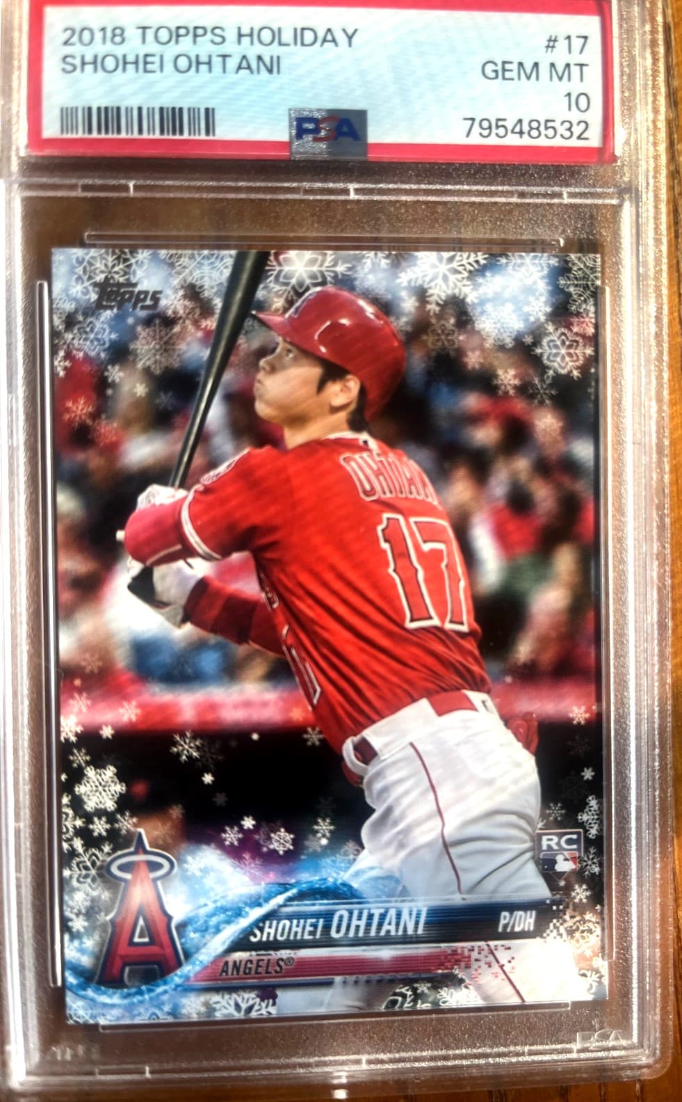2018 Topps Holiday Shohei Ohtani #HMW17 PSA 10 GEM MT Rookie RC