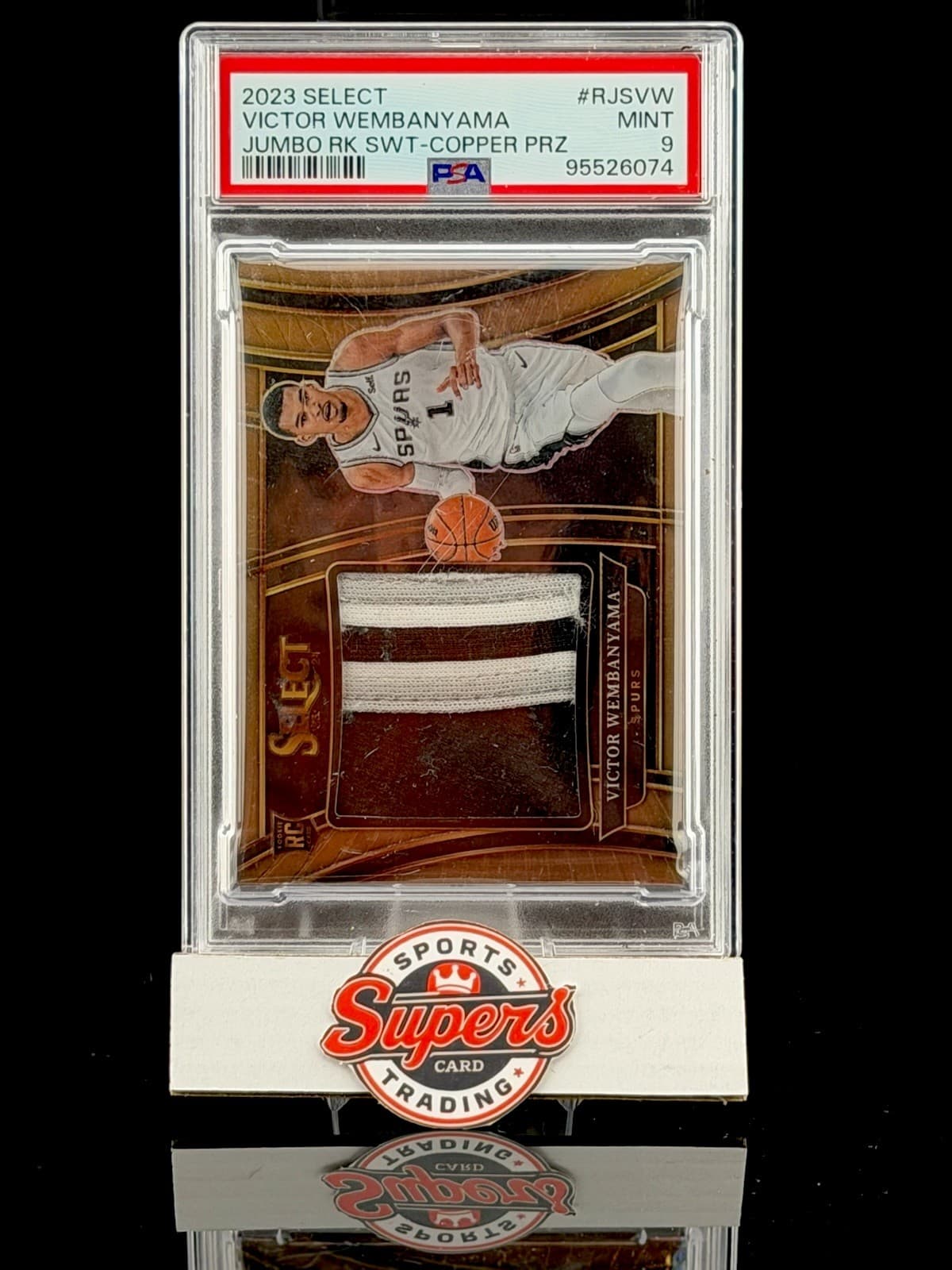 victor wembanyama 2023 Select Prizm Copper Jumbo