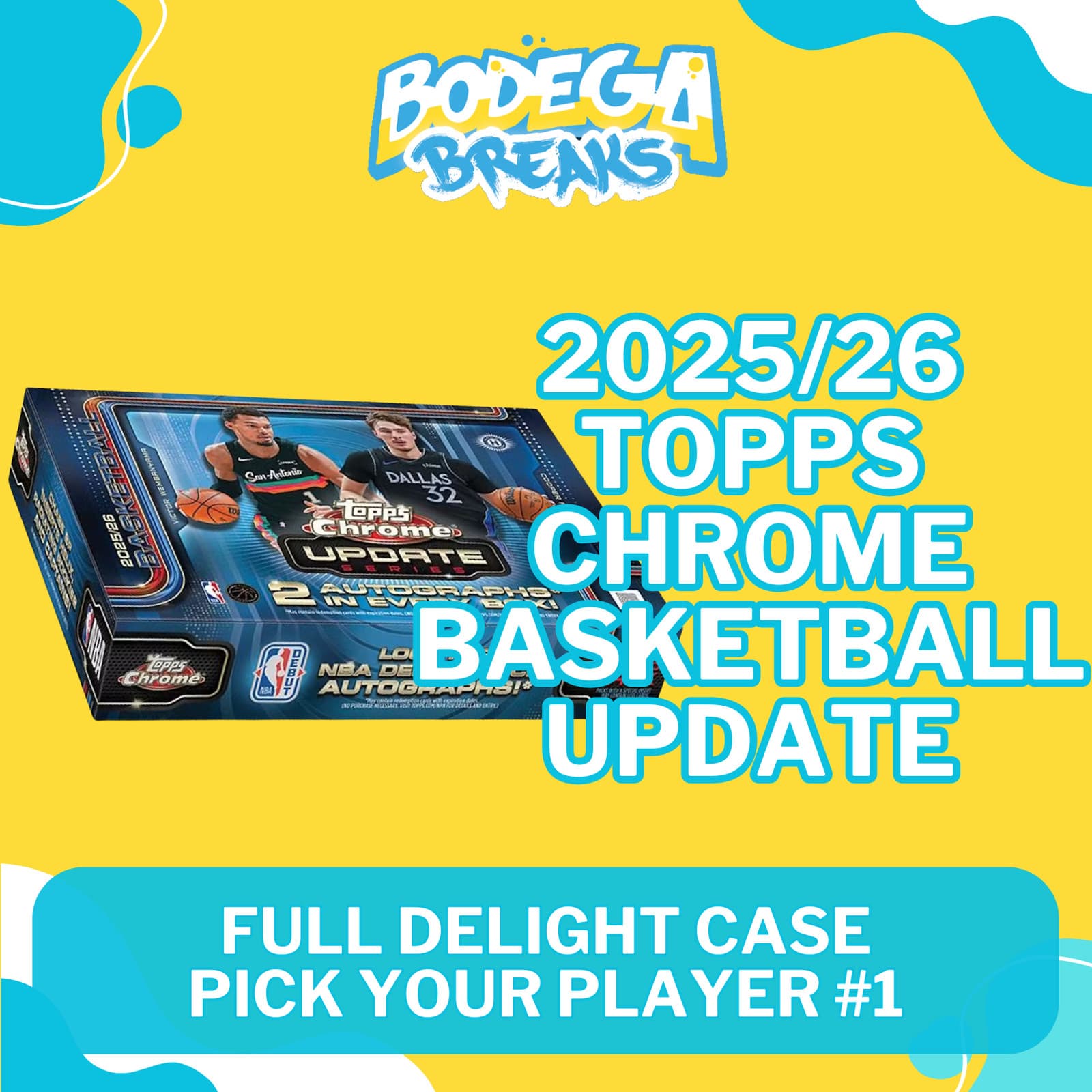 Victor Wembanyama-25/26 Topps Chrome Basketball Update-Delight Case Break #1