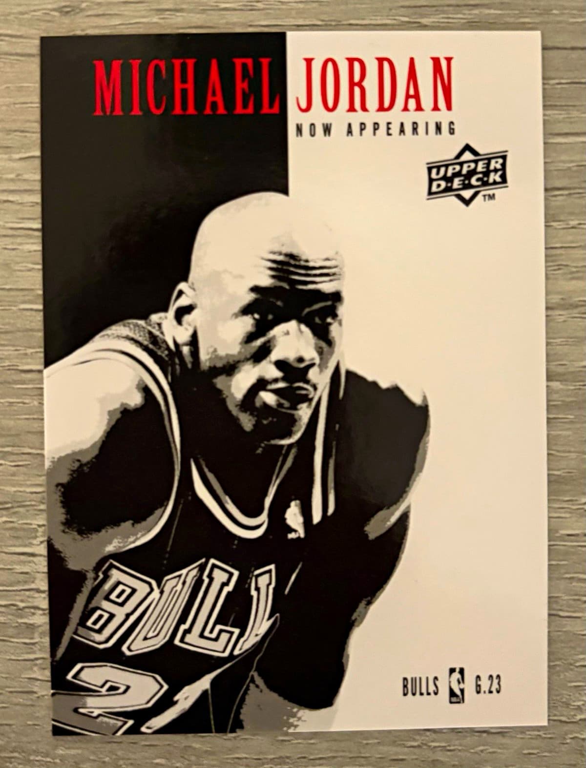 Michael Jordan 2009-10 Upper Deck Now Appearing #NA-6 Scarface Chicago Bulls