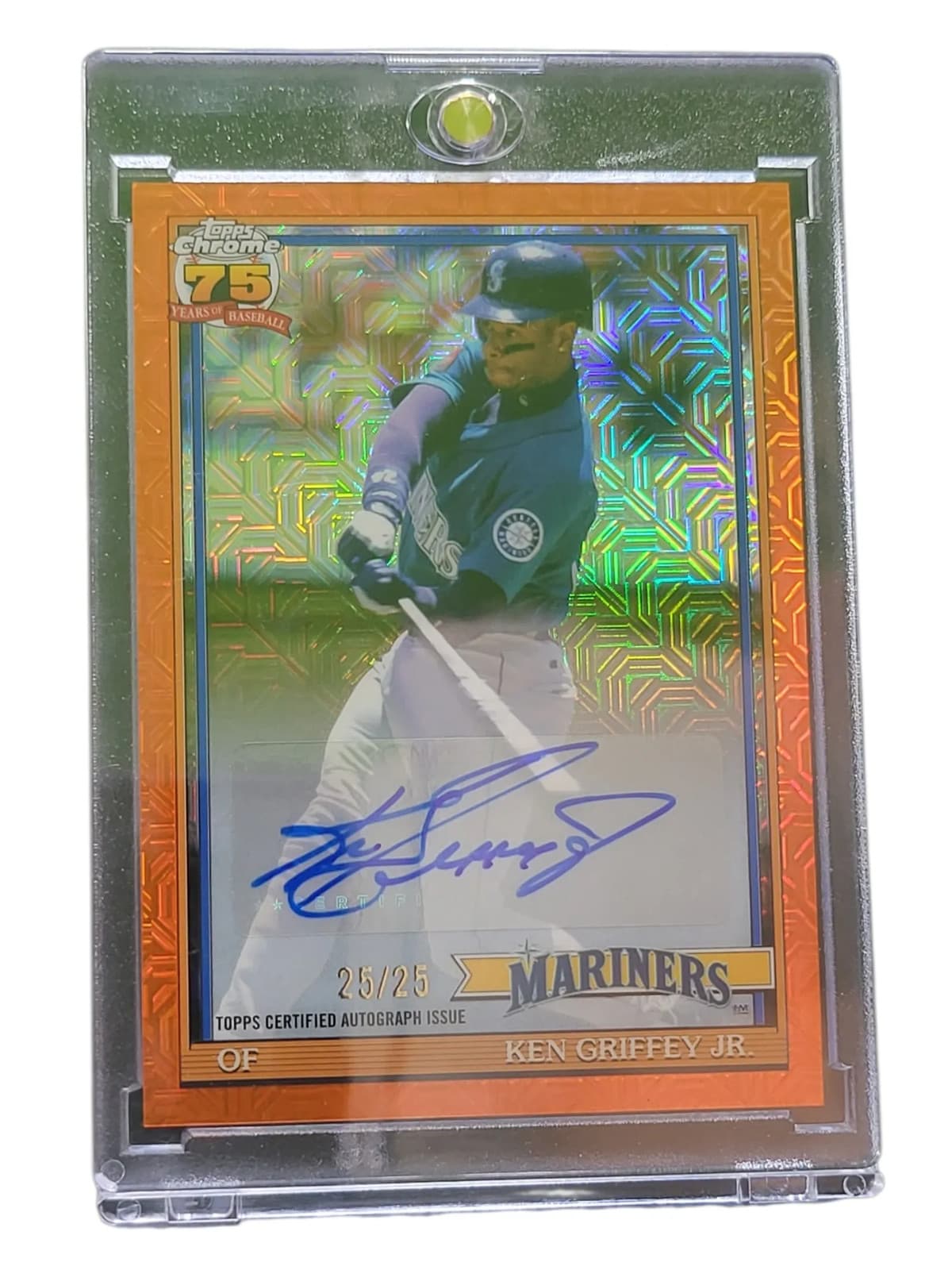 2022 Topps Chrome Platinum Ken Griffey Jr. #91C-51 Orange Refractor 25/25