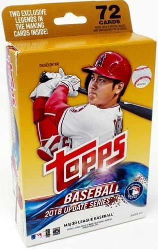4 sealed 2018 TOPPS UPDATE SERIES BASEBALL HANGER PACKs