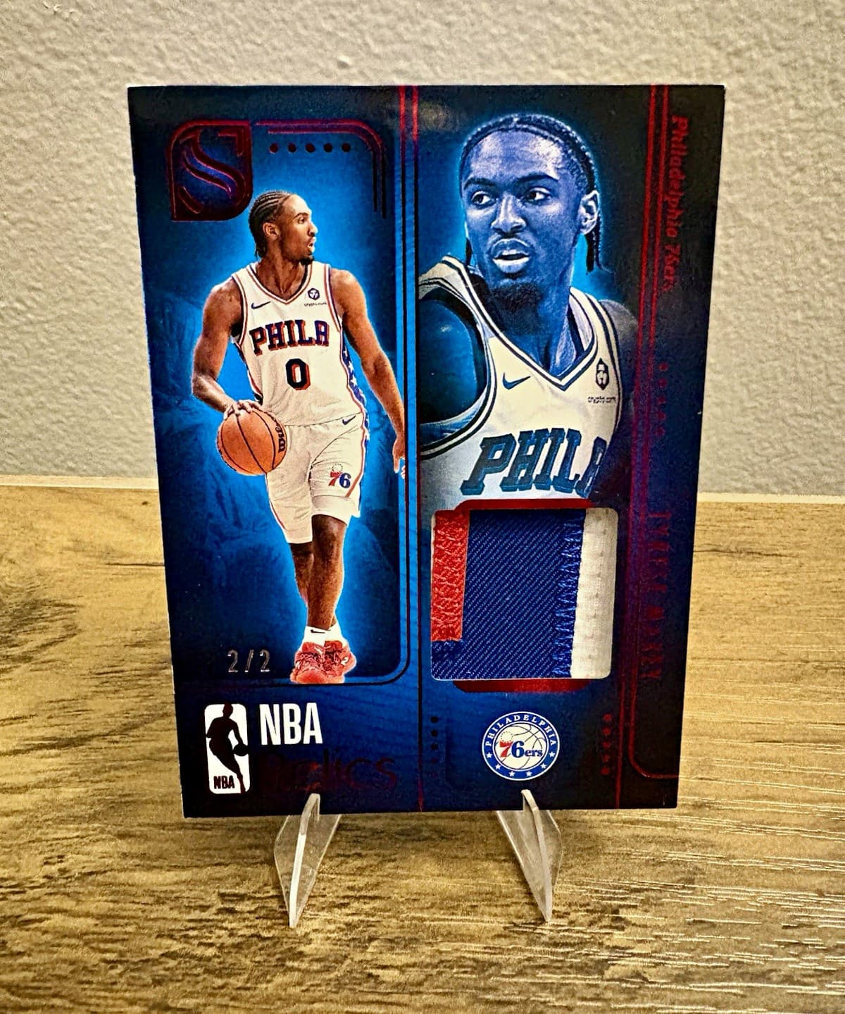 2024-25 Panini Silhouette NBA Relics Tyrese Maxey RELMAX Game Used Patch /2