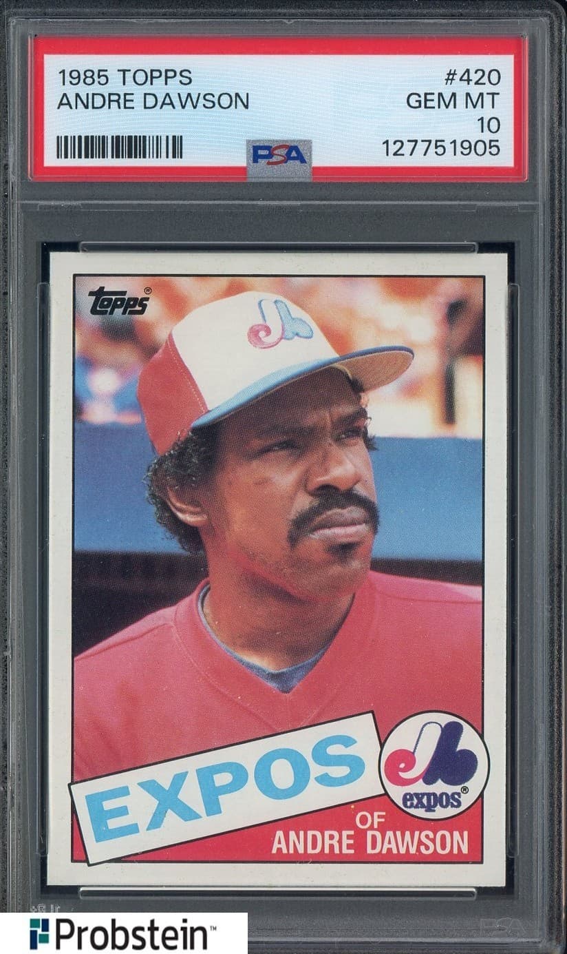 1985 Topps #420 Andre Dawson Montreal Expos HOF PSA 10 GEM MINT