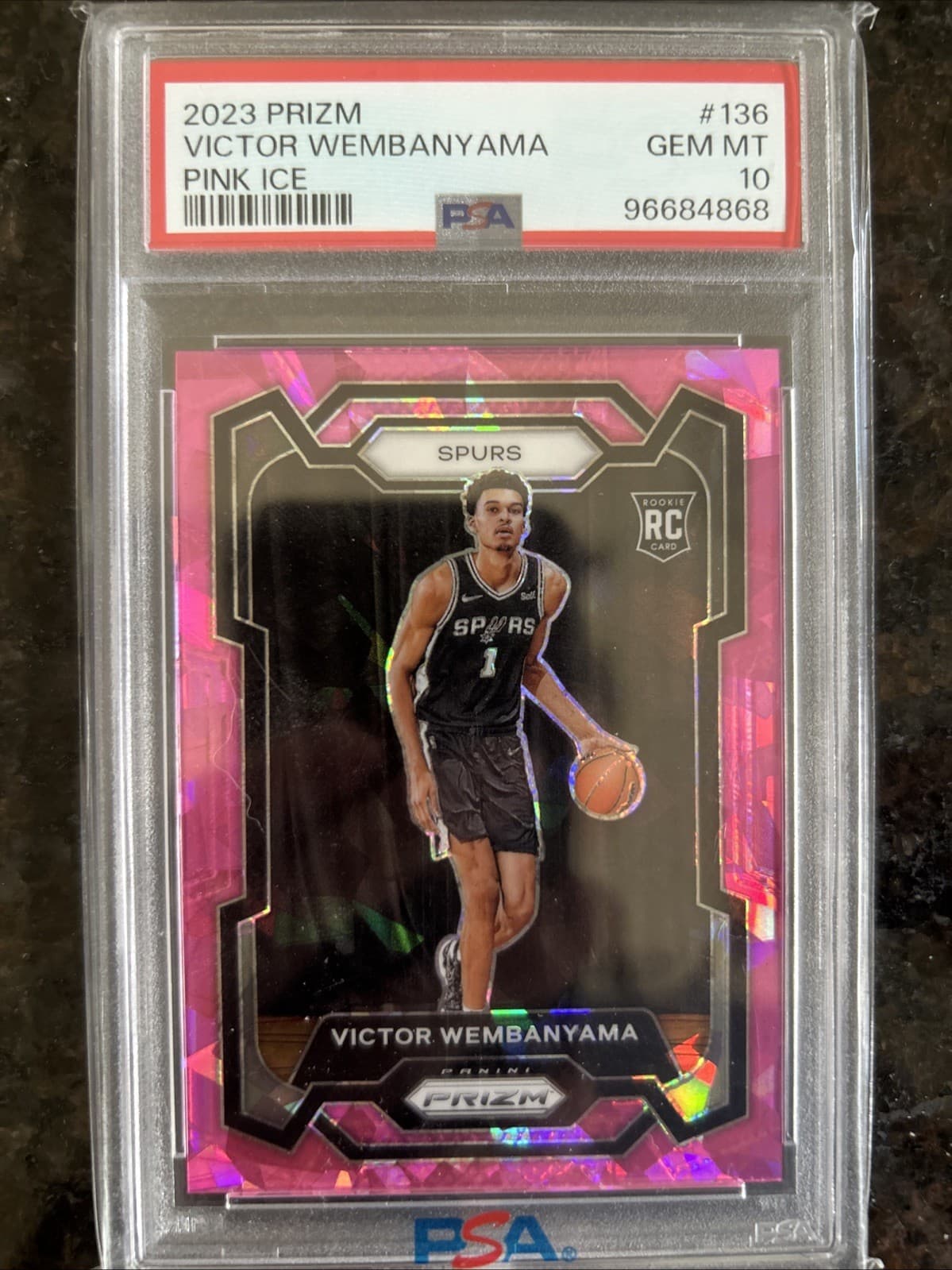 2023 Panini Prizm Victor Wembanyama Pink Ice 🔥PSA 10 Gem Mint