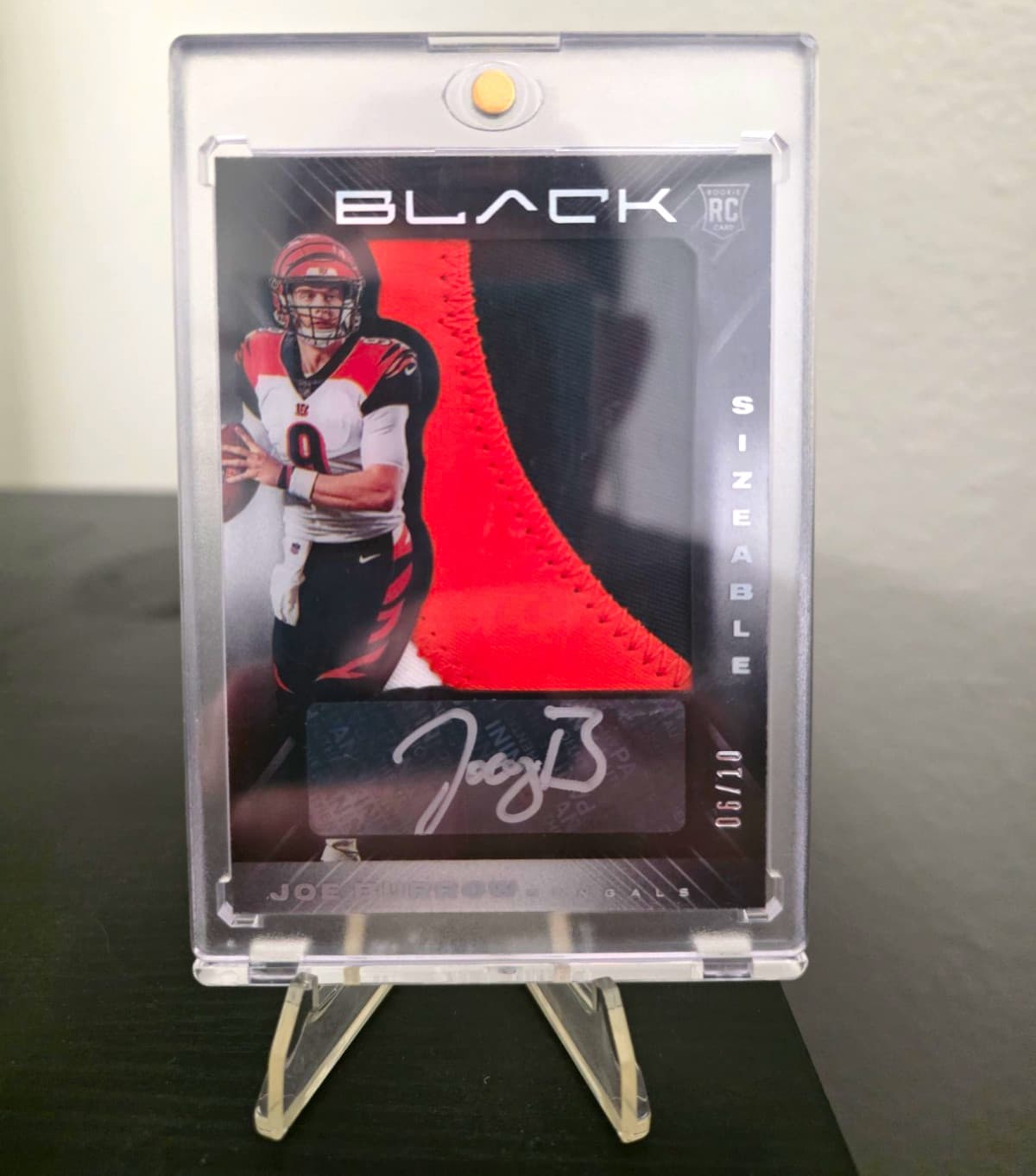 Panini 2020 Black Joe Burrow Sizable Signatures RC Auto Patch /10 Bengals