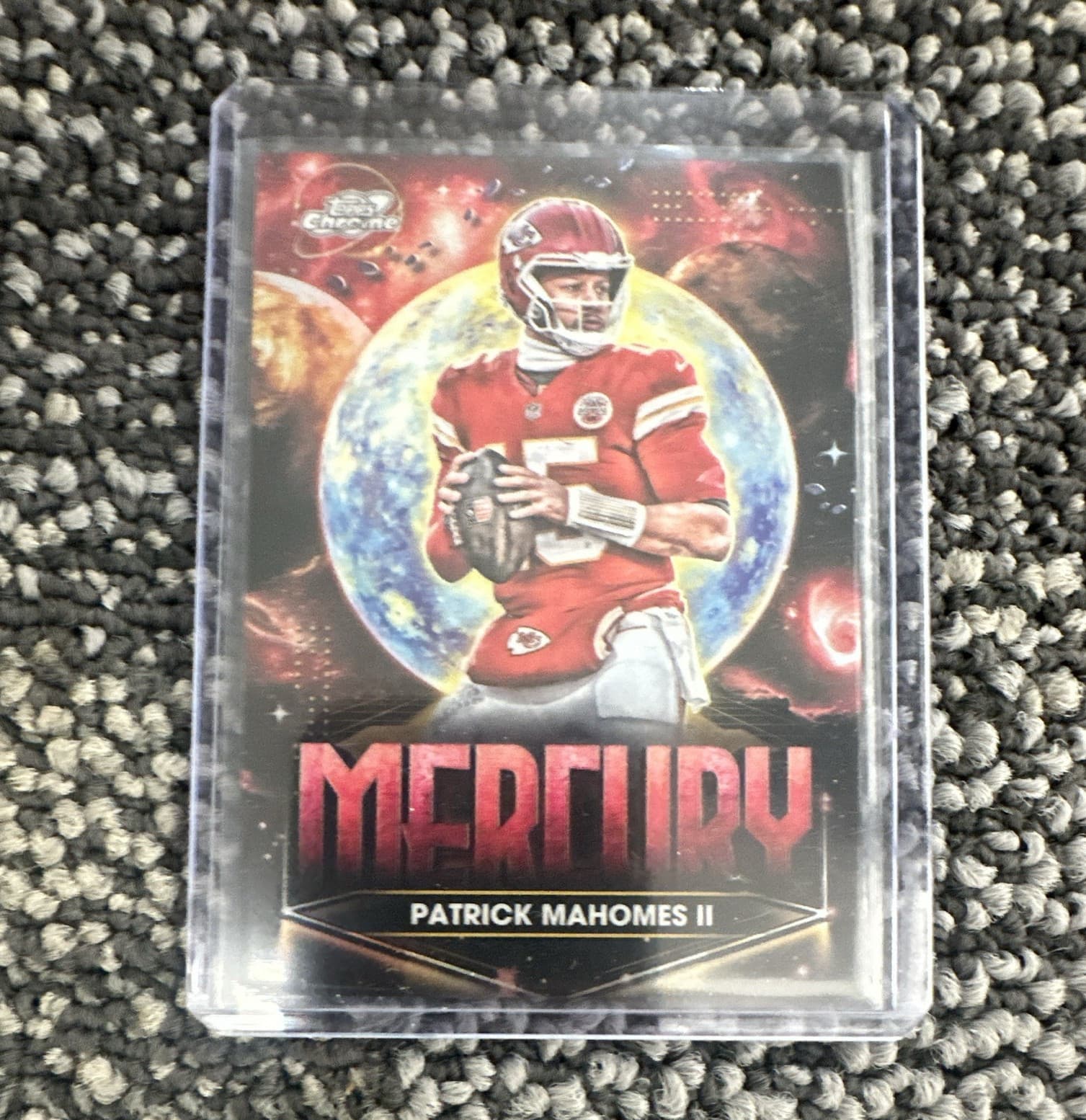 Topps 2025 Topps Chrome Mercury Patrick Mahomes II Chiefs PPM-PM Insert
