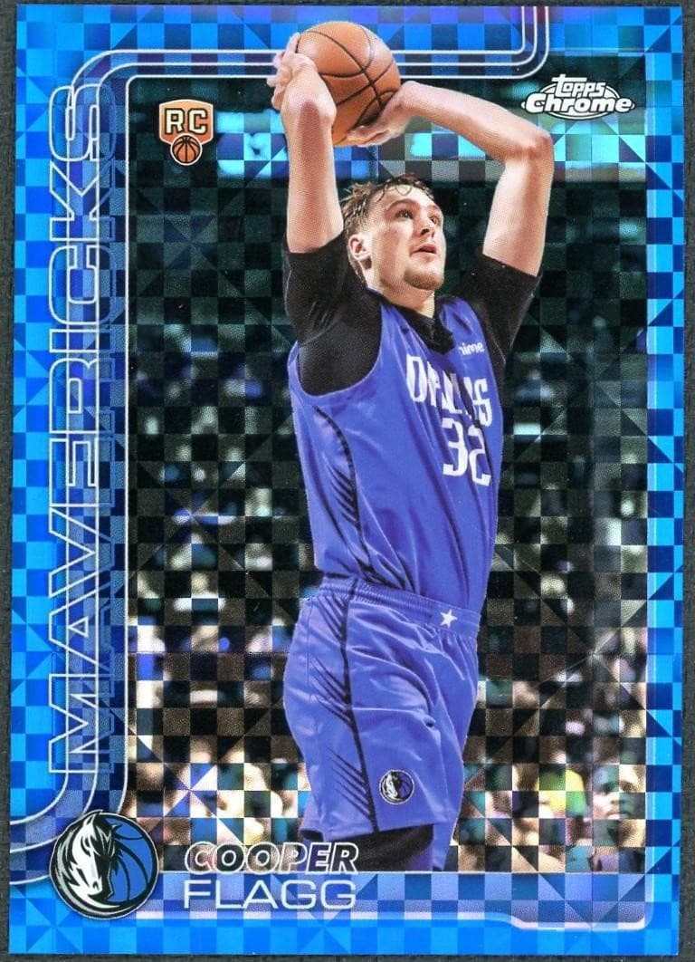 2025-26 Topps Chrome Cooper Flagg Rookie Blue X-Fractor #251