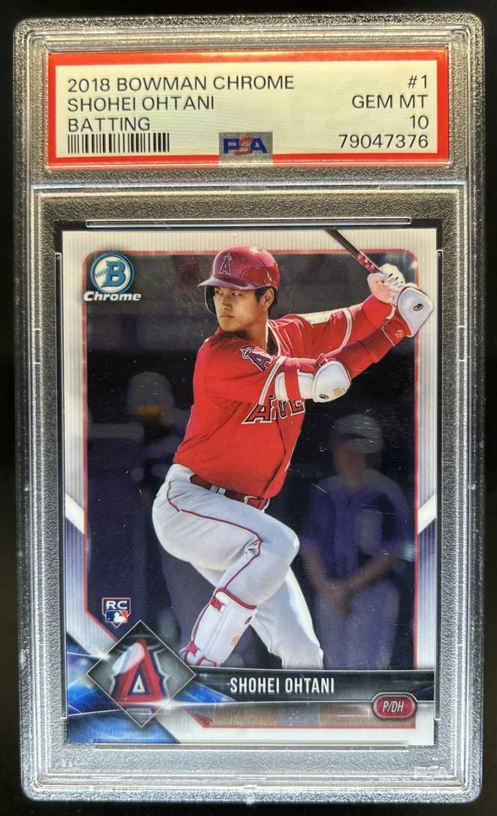 2018 Bowman Chrome Shohei Ohtani Rookie RC #1 Angels PSA 10 GEM MINT (76)