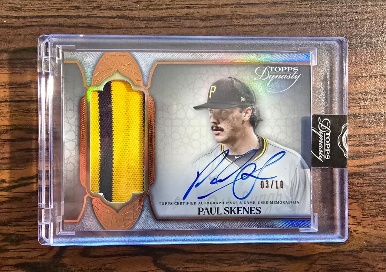 Topps 2025 Dynasty Paul Skenes Dynastic Decoration Auto Patch 03/10 DAP-PS1