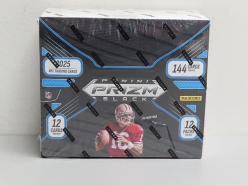 2025 Panini Prizm Black NFL Football Sealed 1st Off The Line FOTL Hobby Box
