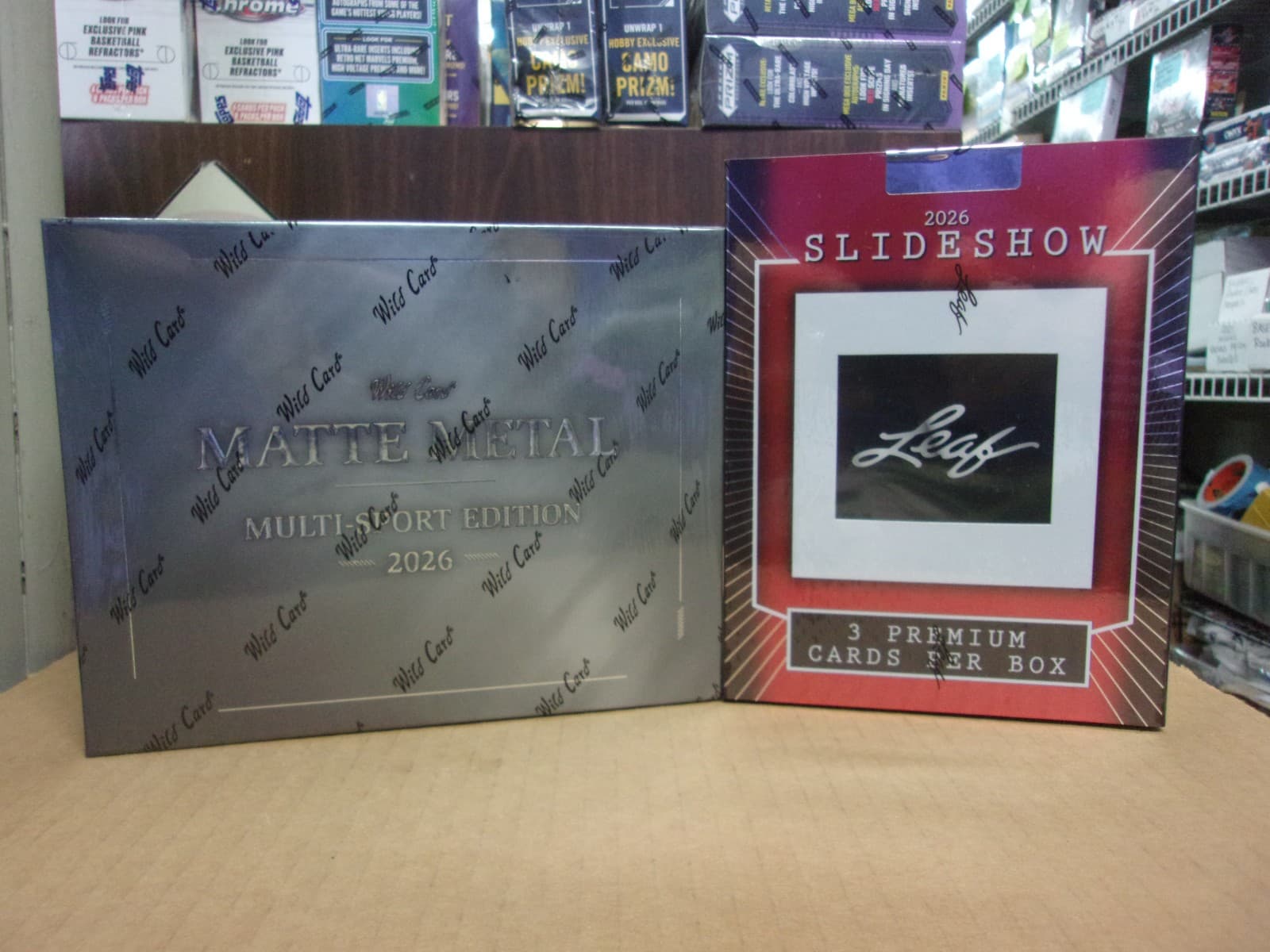 2026 WILD CARD MATTE METAL MULTI-SPORT + LEAF SLIDESHOW HOBBY BOX LOT