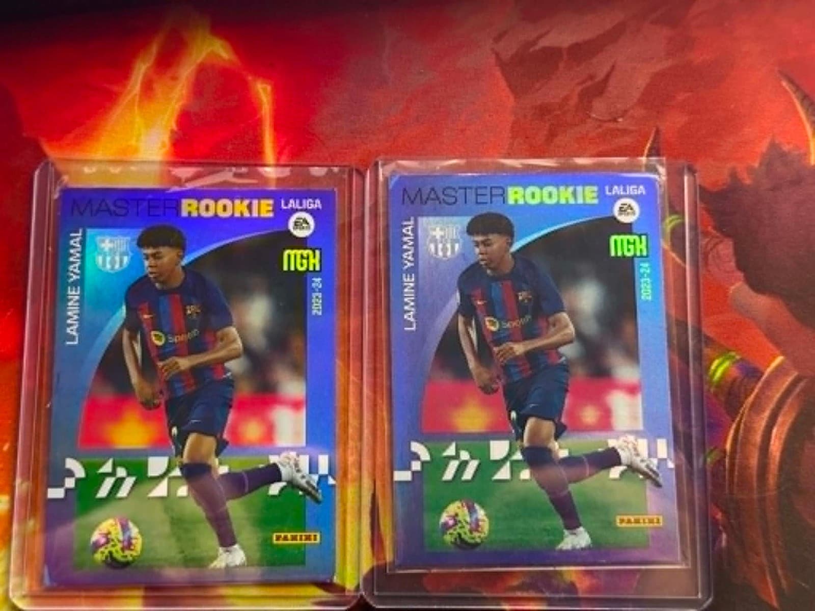 2023-24 Panini Megacracks La Liga EA Sports Master Rookie Lamine Yamal #423