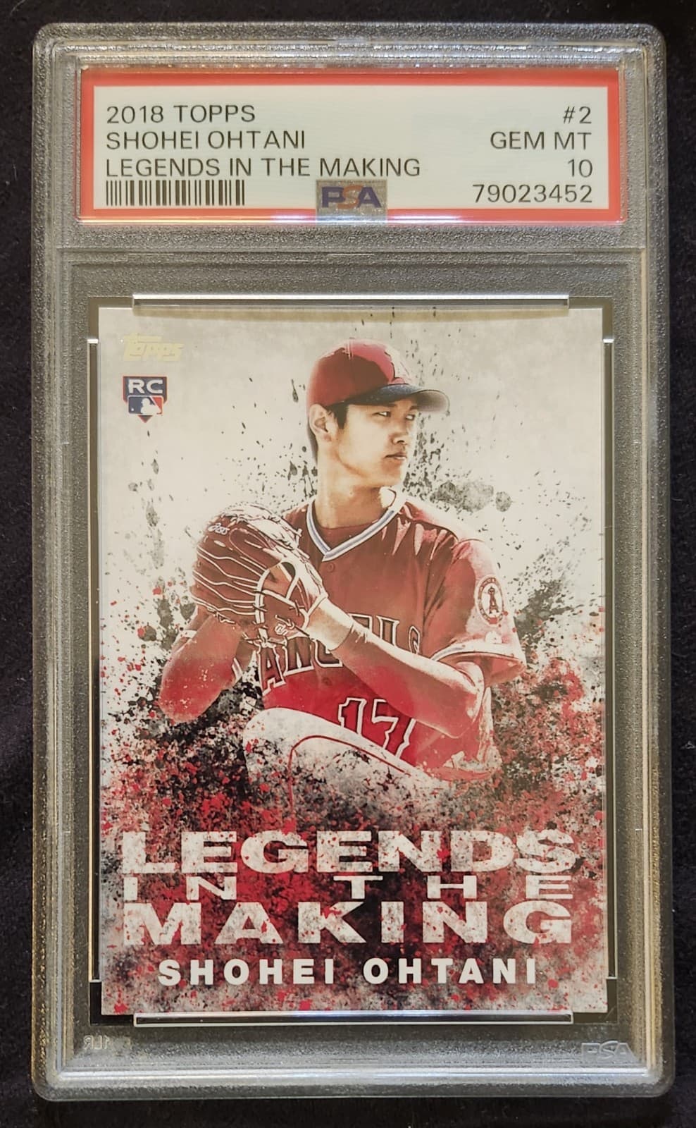 2018 Topps - Legends in the Making Series 2 Shohei Ohtani #LITM-2 (RC) PSA 10