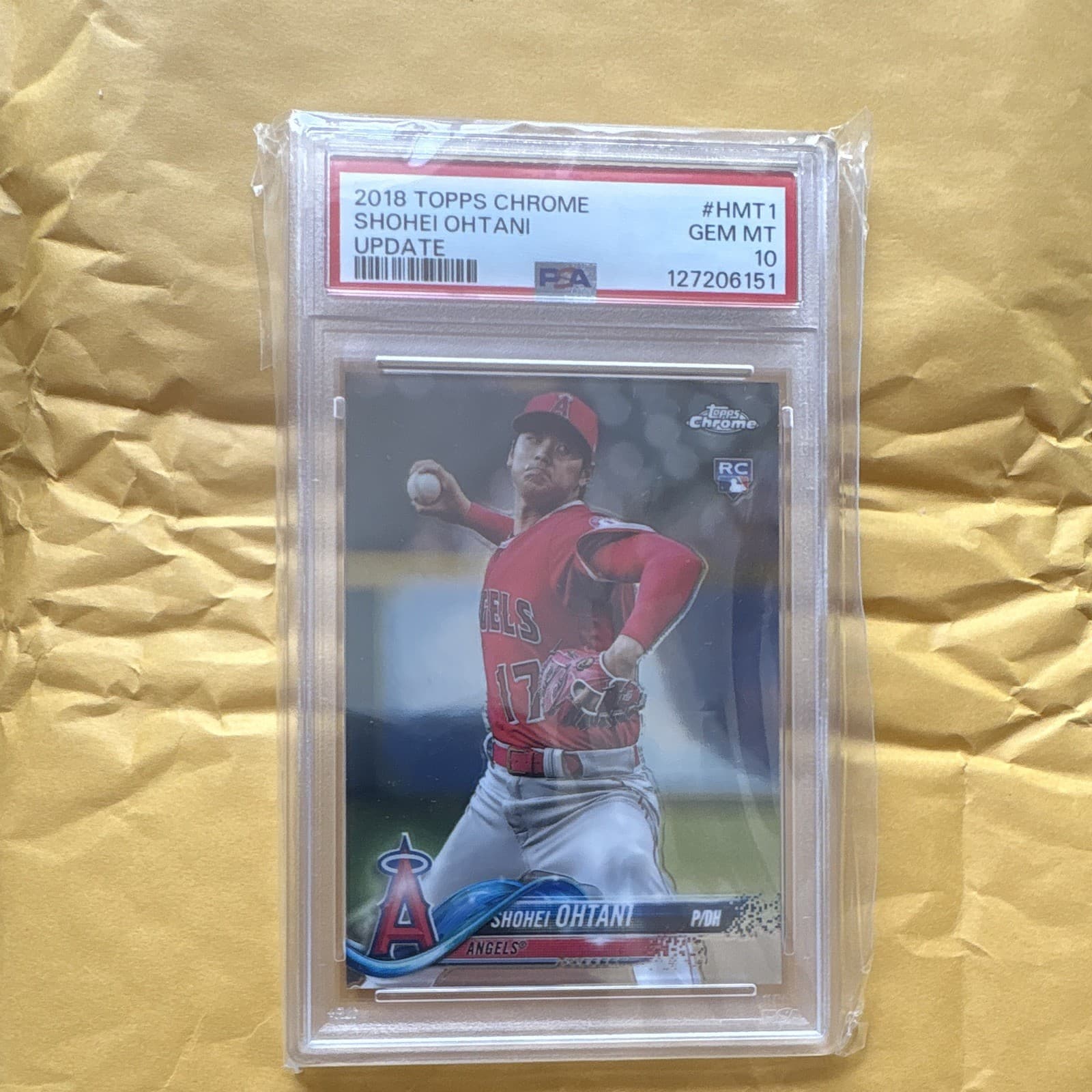 Topps 2018 Chrome Update Shohei Ohtani #HMT1 PSA 10 RC Angels Base