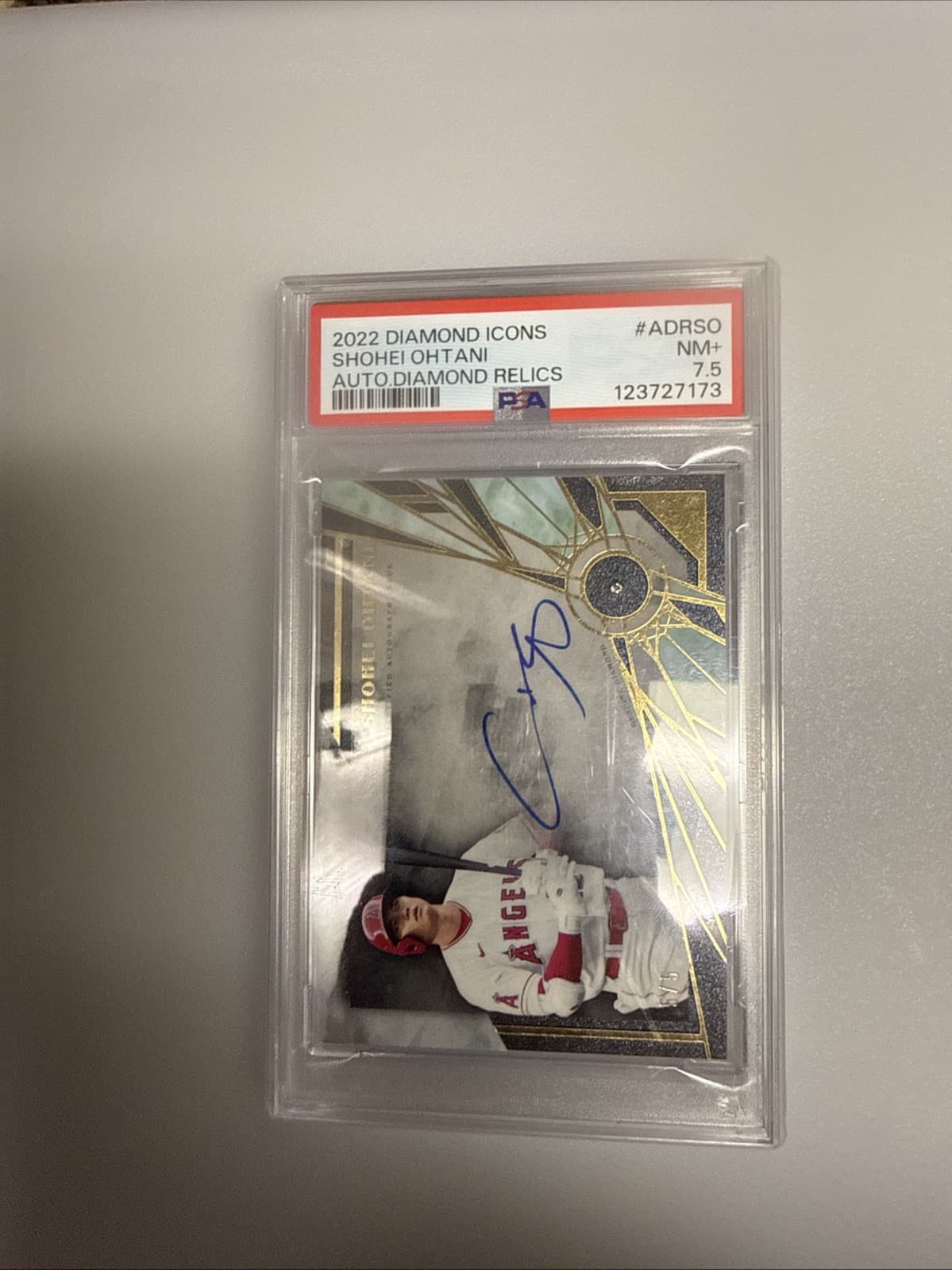 2022 TOPPS DIAMOND ICONS SHOHEI OHTANI On Card AUTO 5/5 ANGELS SSP