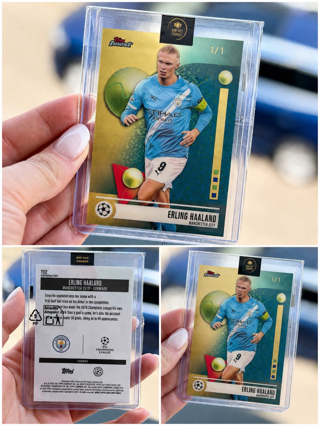 Erling Haaland Topps Finest Superfractor 1/1 🔥