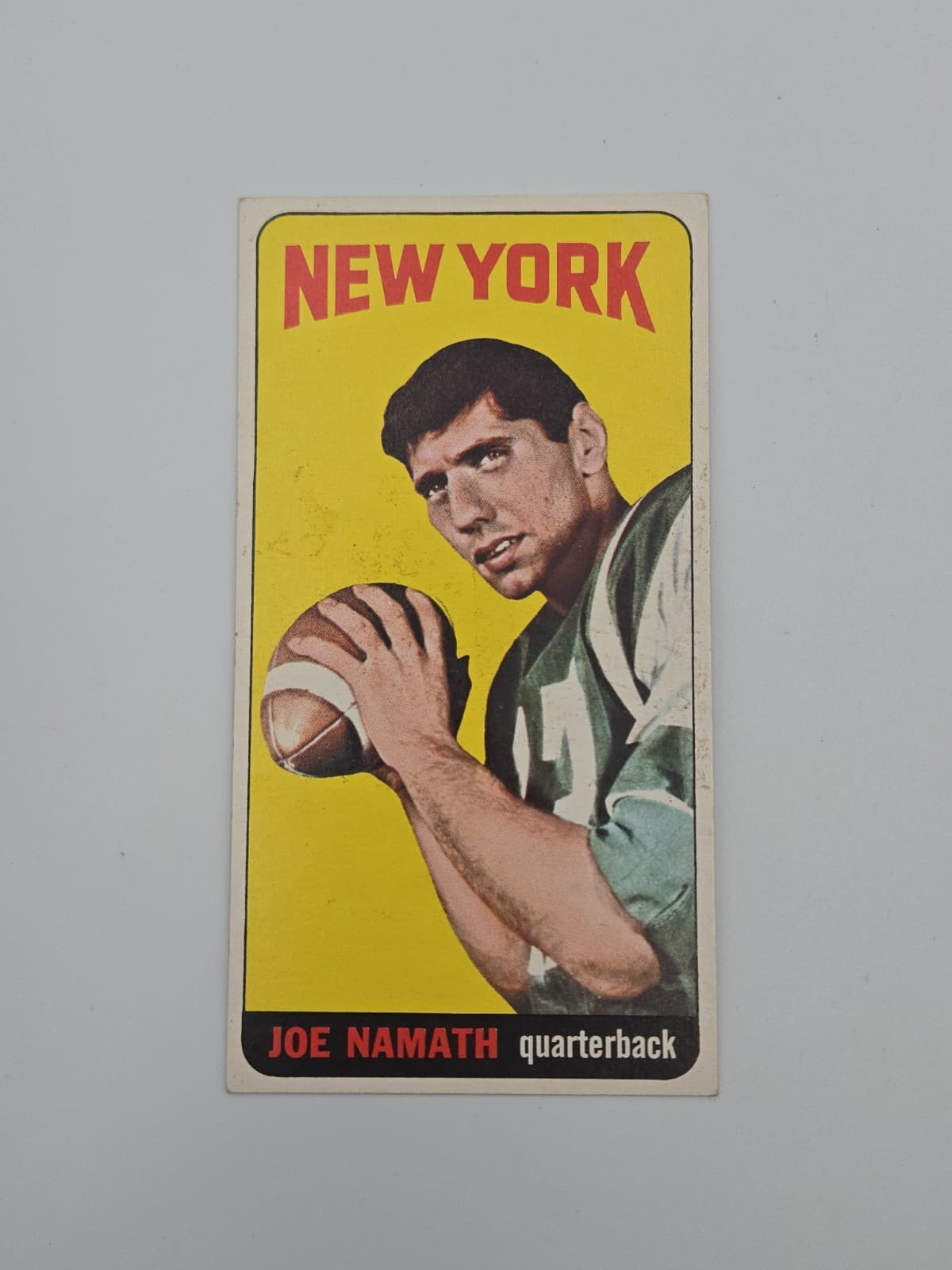 1965 Topps Joe Namath #122 Rookie Card Tall Boy Card RC