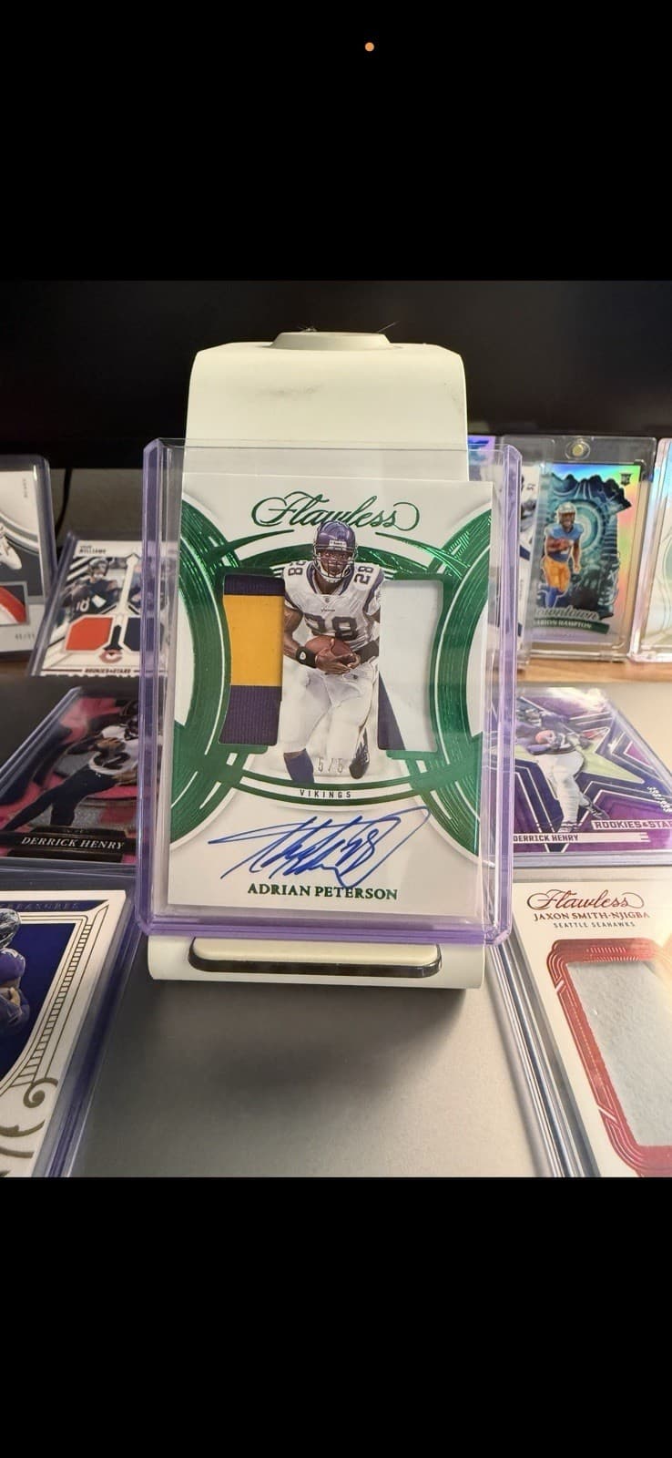 Panini Flawless Adrian Peterson Justin Jefferson Vikings Patch Autograph Lot